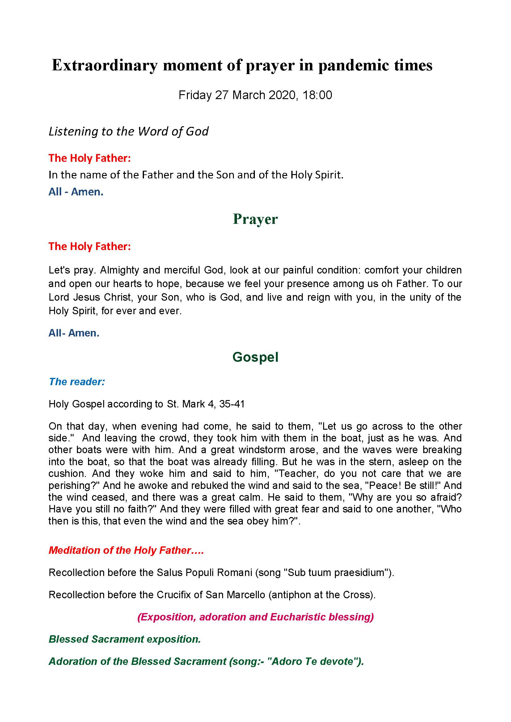 urbi et orbi - Extraordinary moment of prayer in pandemic times_Page_1