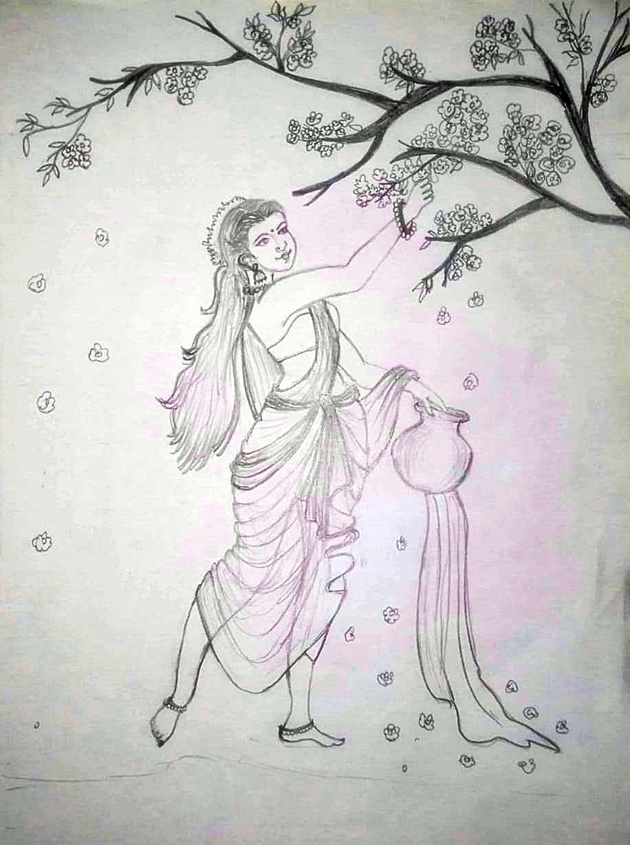 Pencil Drawing, Anna Mary Rajan