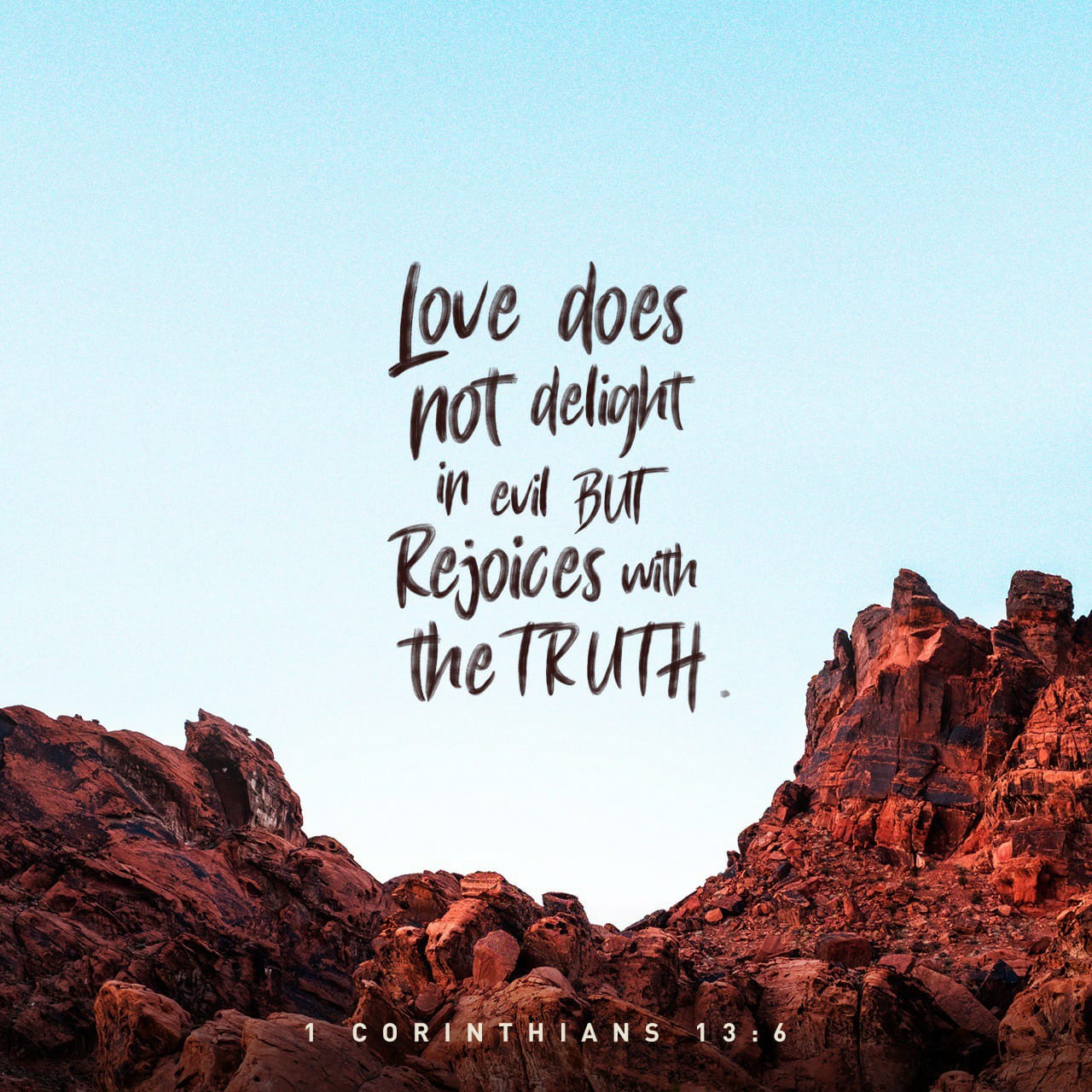 Love Rejoices, Bible Status Image