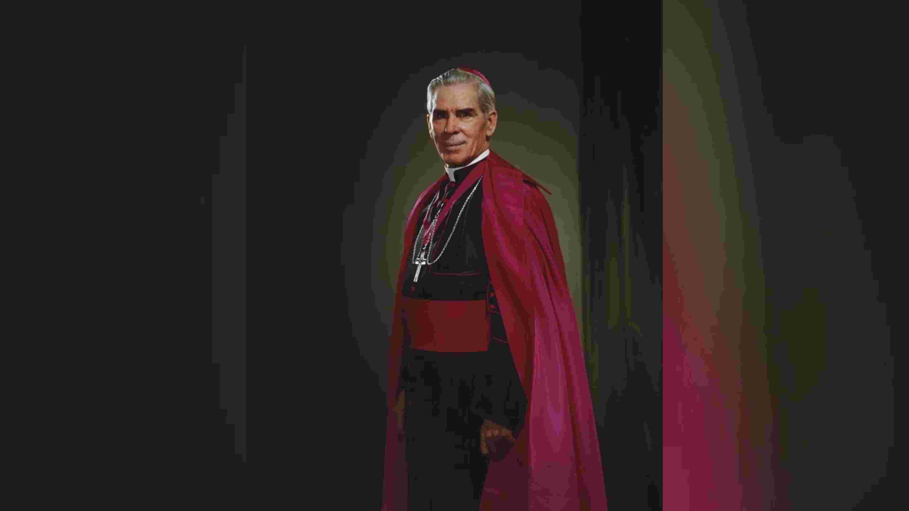 Archbishop Fulton J. Sheen in formal clerical attire