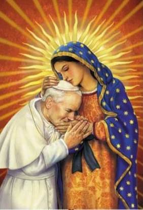 Pope John Paul II and Blessed Virgin Mary