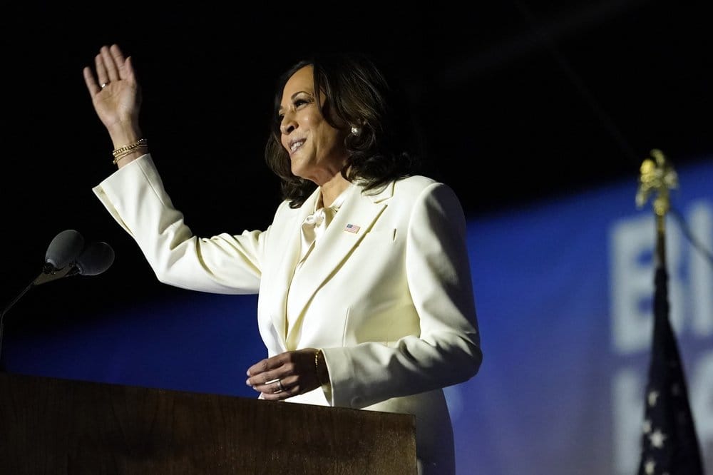 Transcript of Vice President-elect Harris’ victory speech