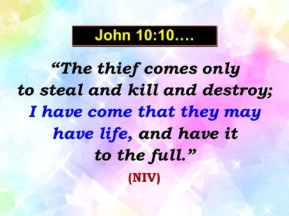 John 10:10 | Dr. J's Apothecary Shoppe