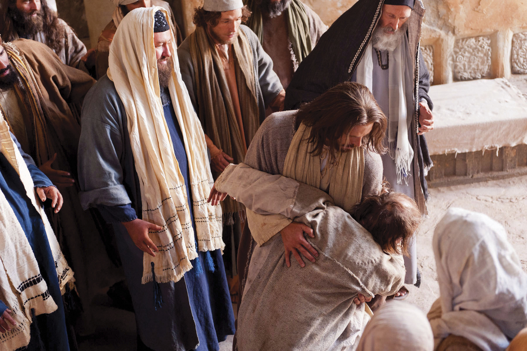 Jesus holding a Lame Man, HD Image Wallpaper