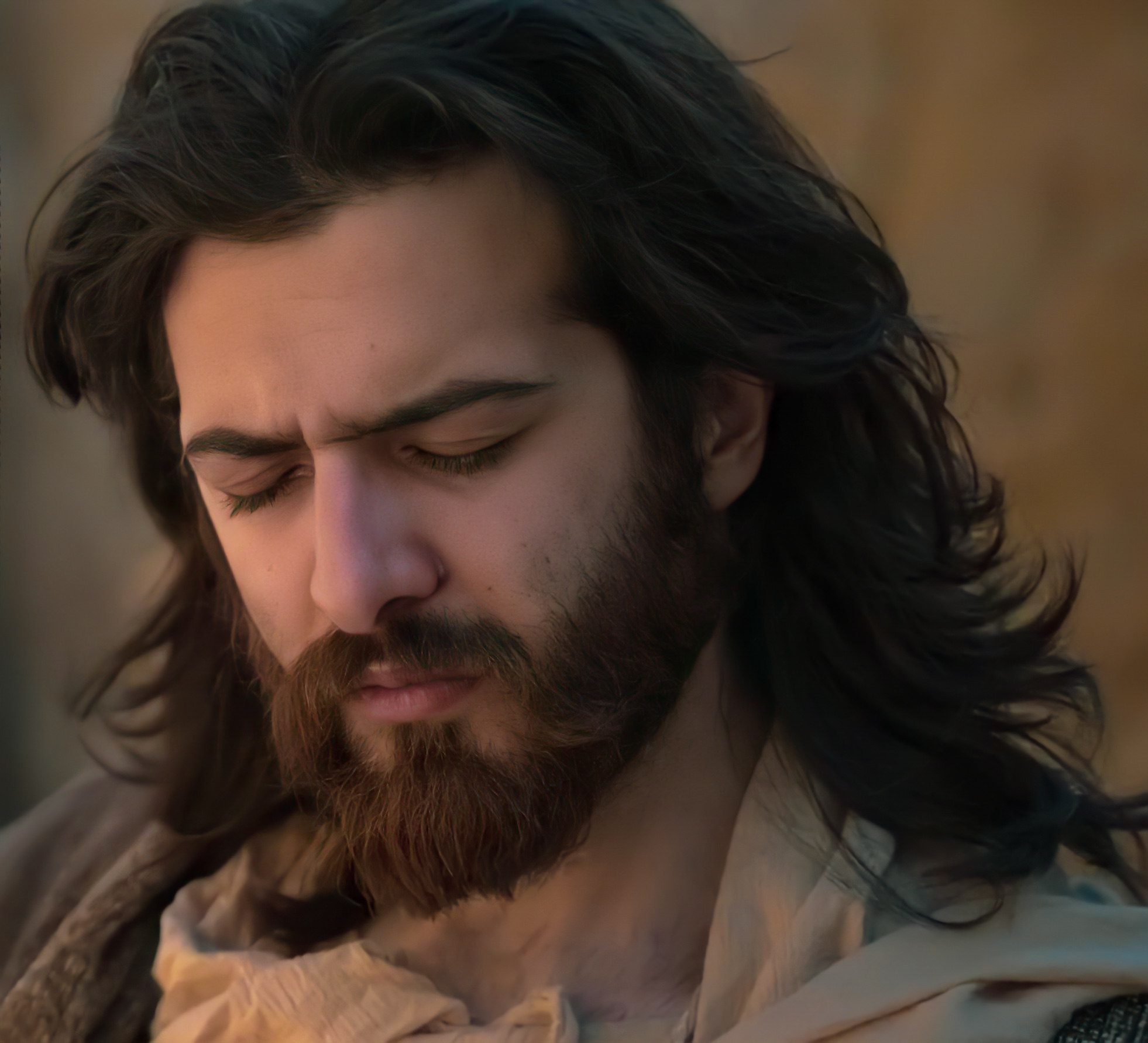 Jesus in Closed Eyes, HD Image Wallpaper