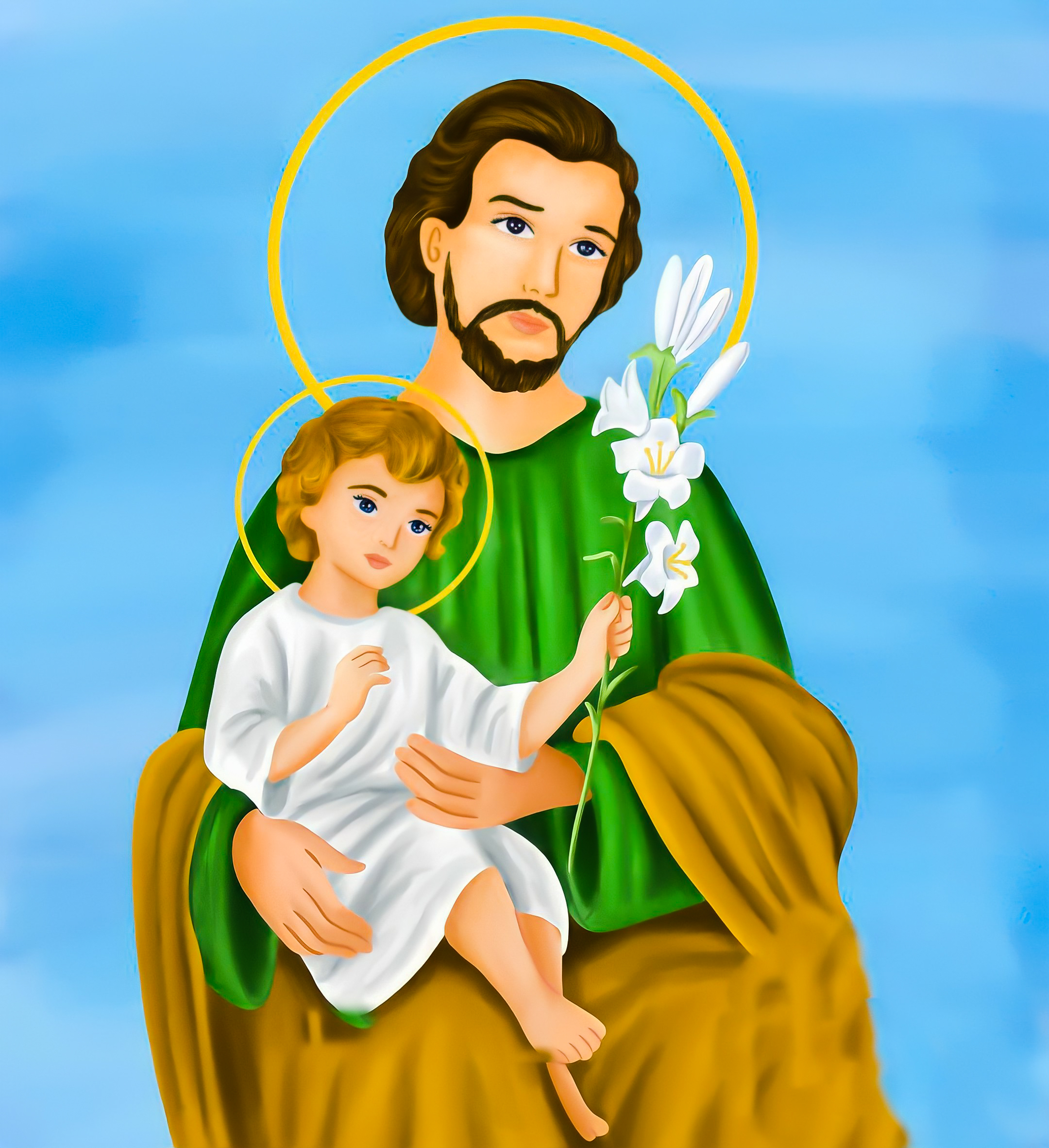 St. Joseph – Painting, HD Image Wallpaper