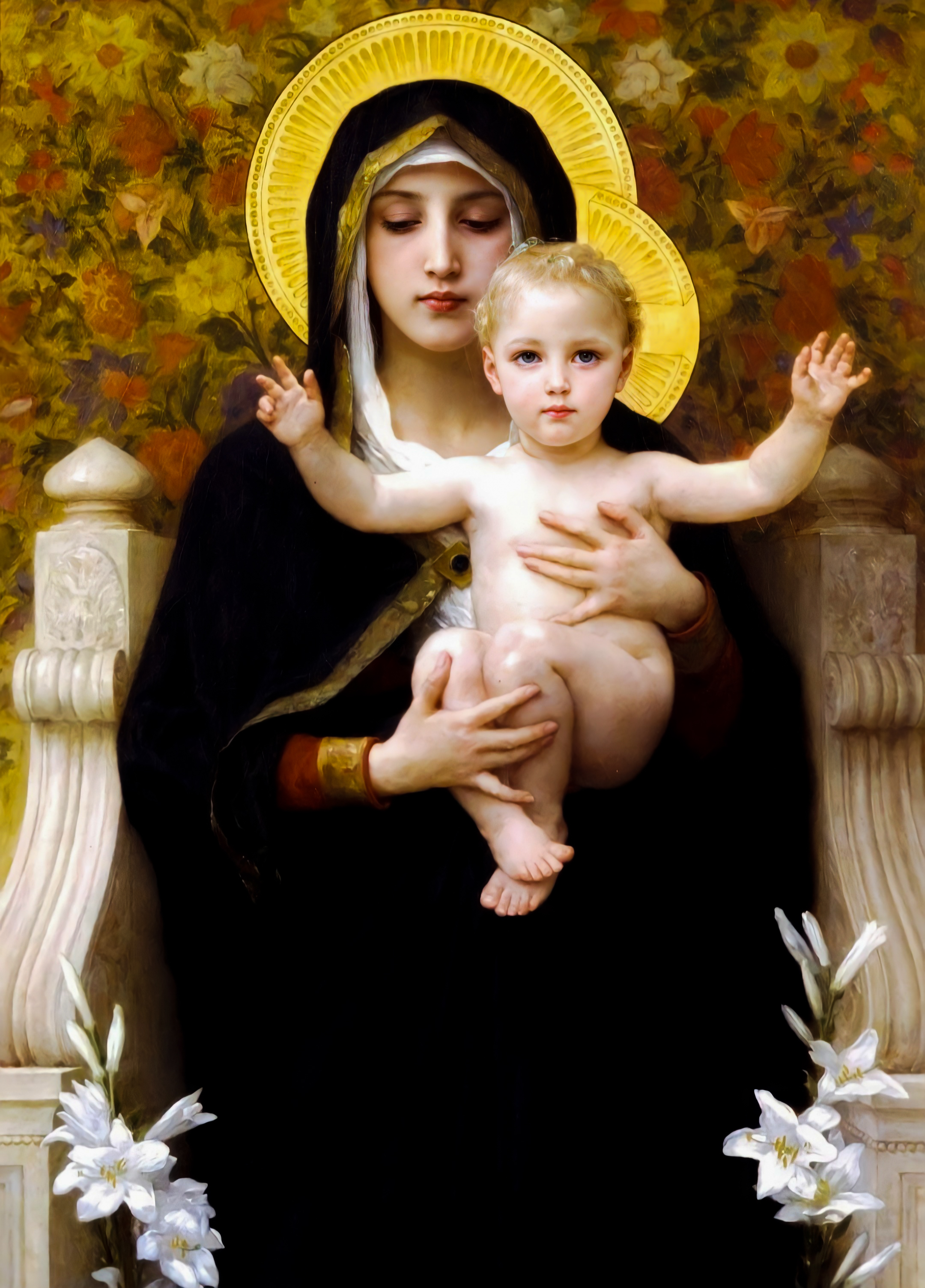 Salve Regina / Hail Holy Queen / Blessed Virgin Mary – HD Wallpaper