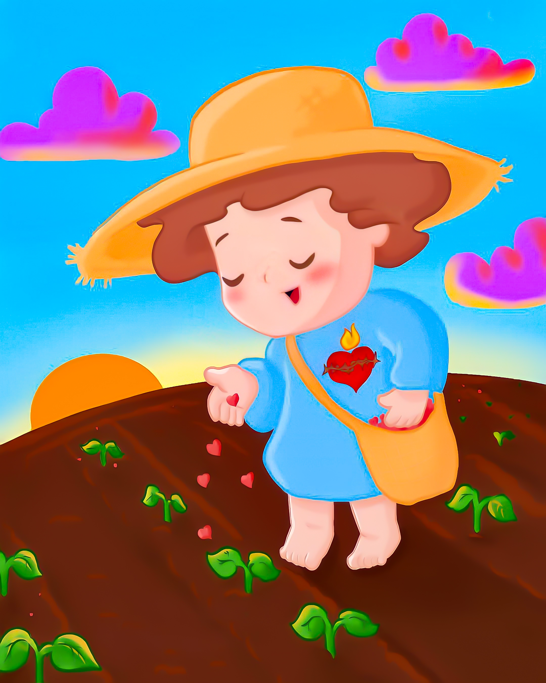 Infant Jesus illustration art