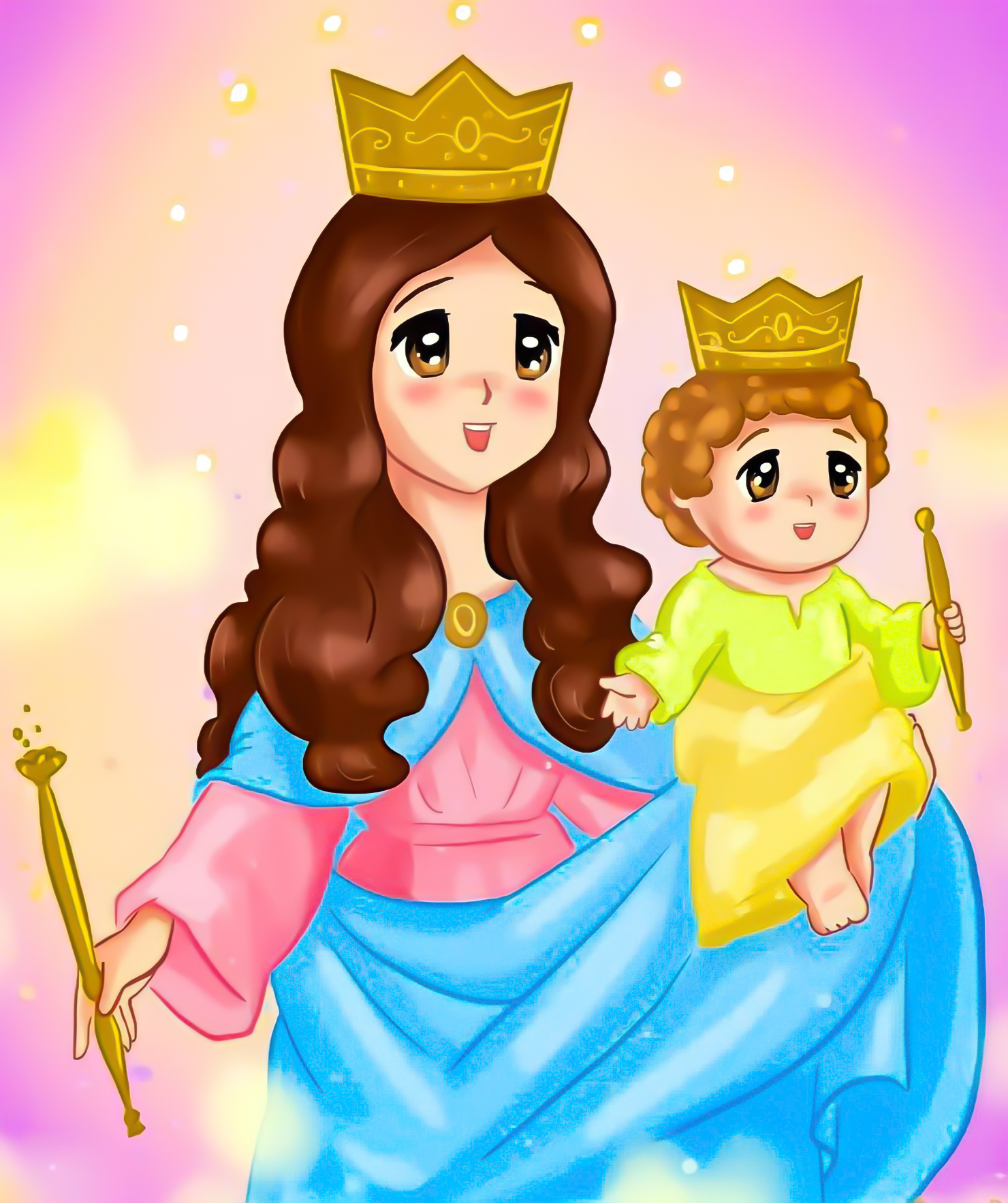Blessed Virgin Mary, Illustration