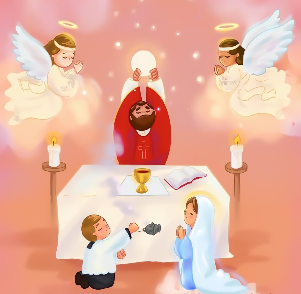 വിശുദ്ധ കുർബ്ബാനയിൽ ഭക്ത്യദരപൂർവ്വം പങ്കെടുക്കുമ്പോൾ കിട്ടുന്ന 77 കൃപകളും&nbsp;ഫലങ്ങളും