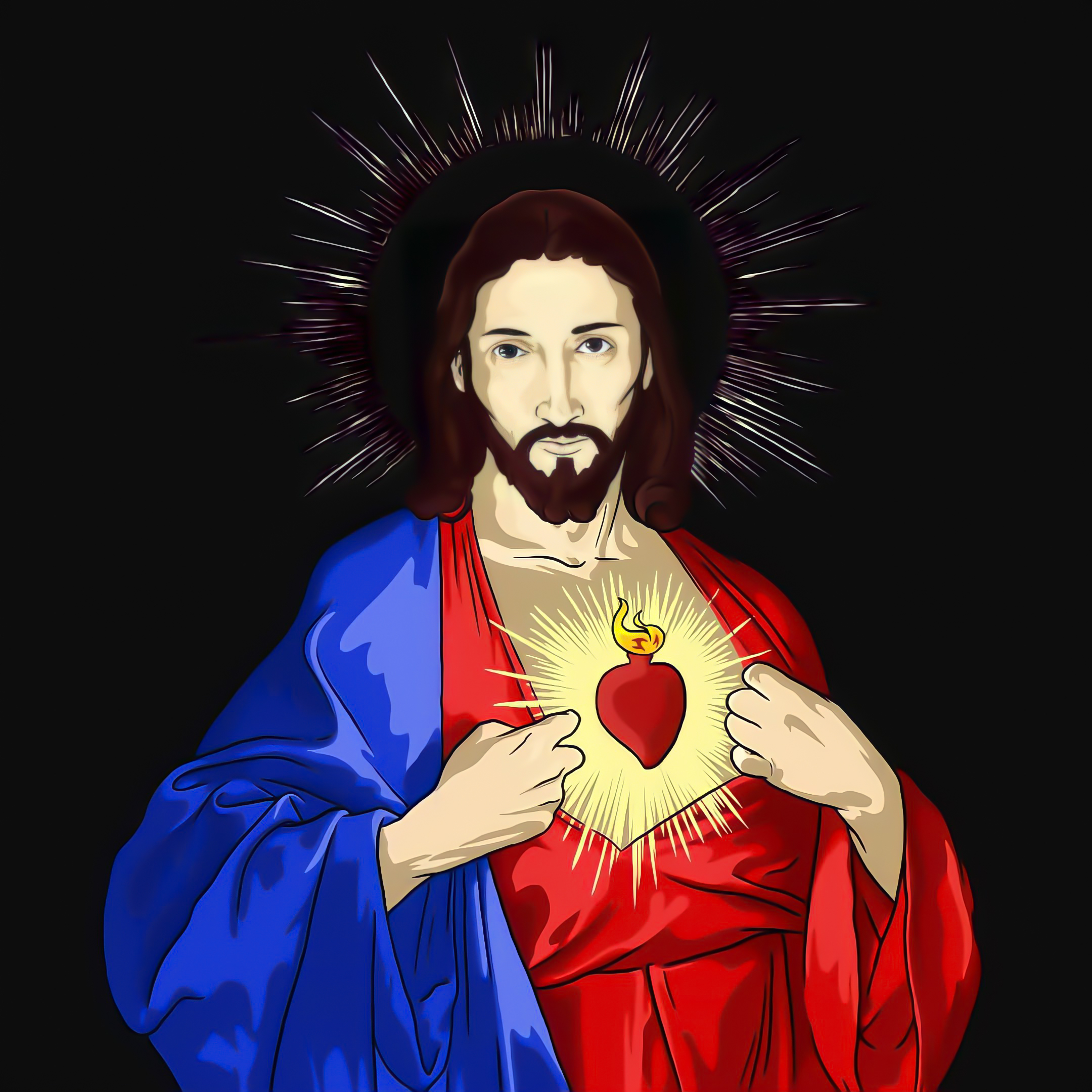 Sacred Heart Illustration
