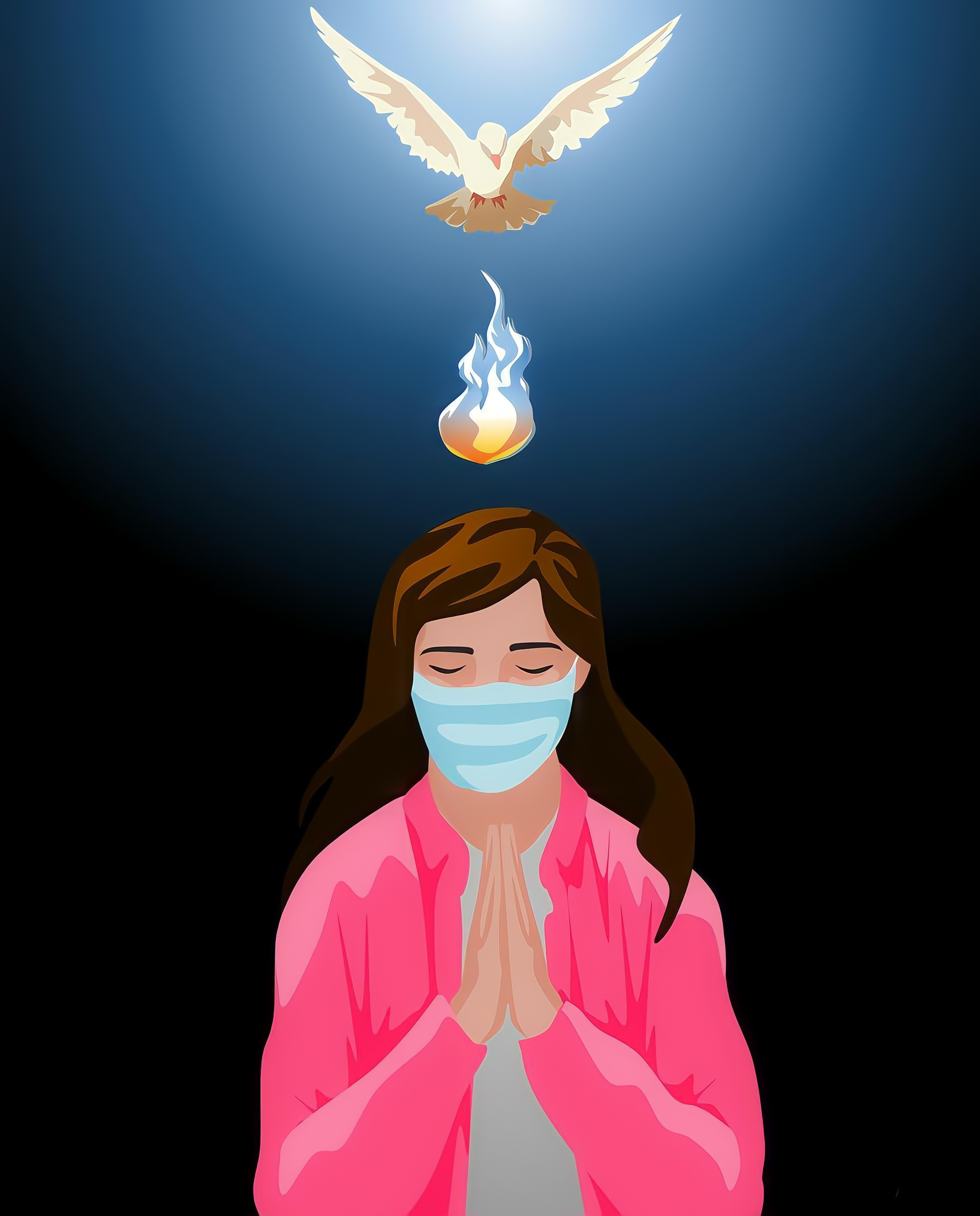 Come Holy Spirit / Girl Praying