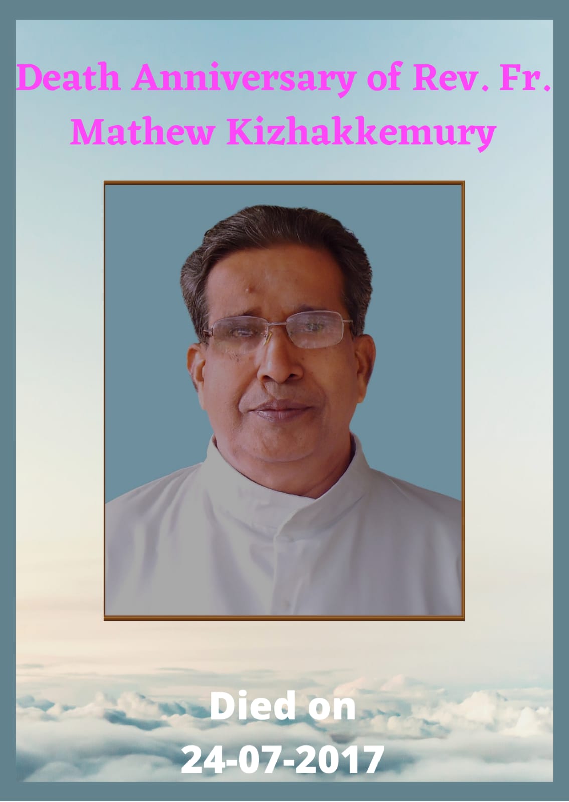 Rev. Fr Mathew Kizhakkemury MCBS