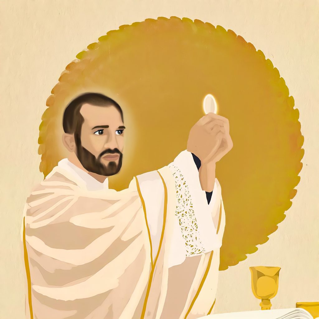 Priest Celebrating Mass, HD Illustration