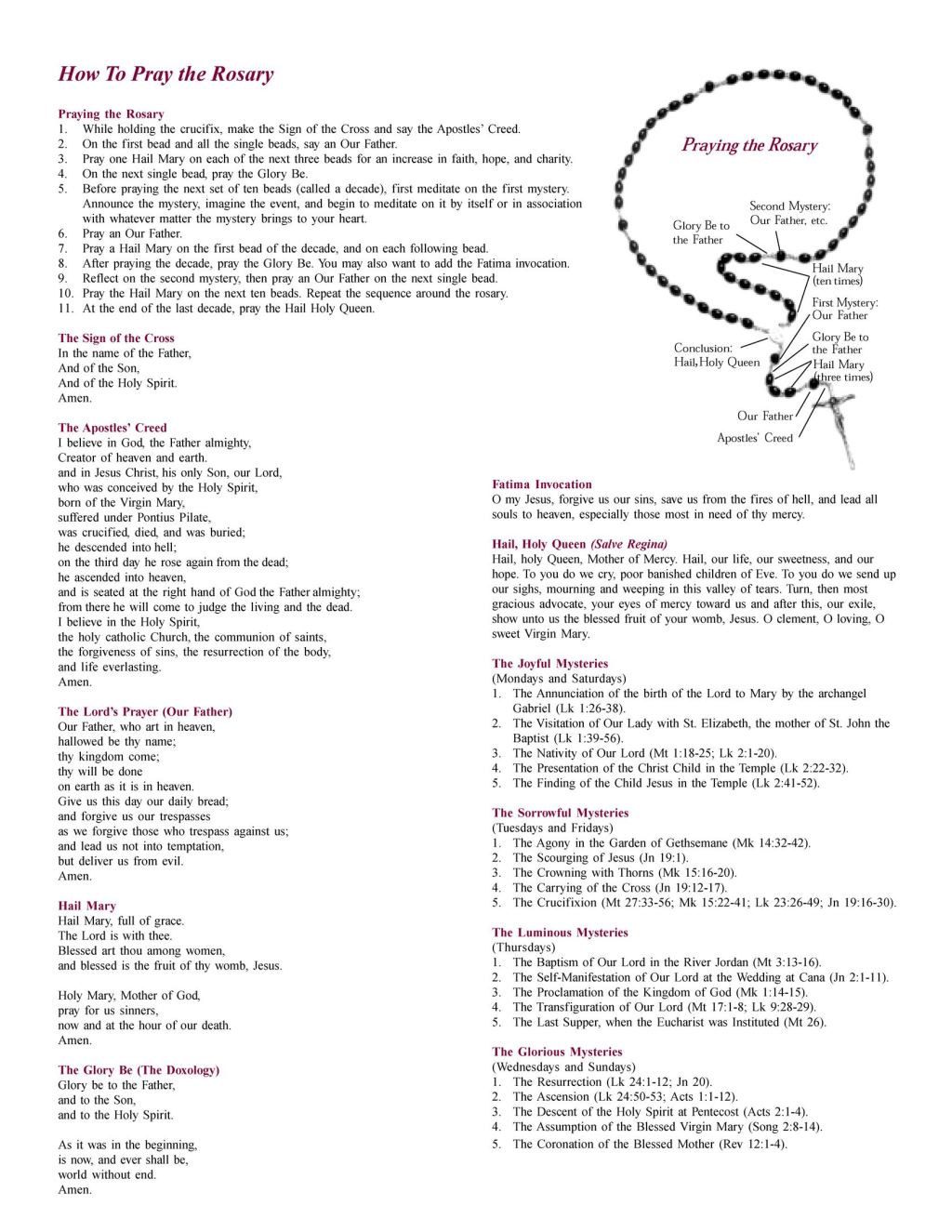 How to Pray the&nbsp;Rosary