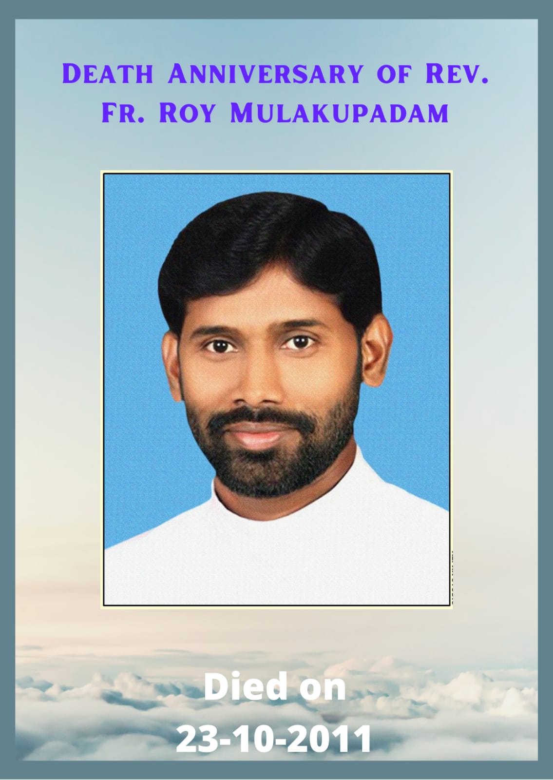 Rev. Fr Roy Mulakupadam MCBS