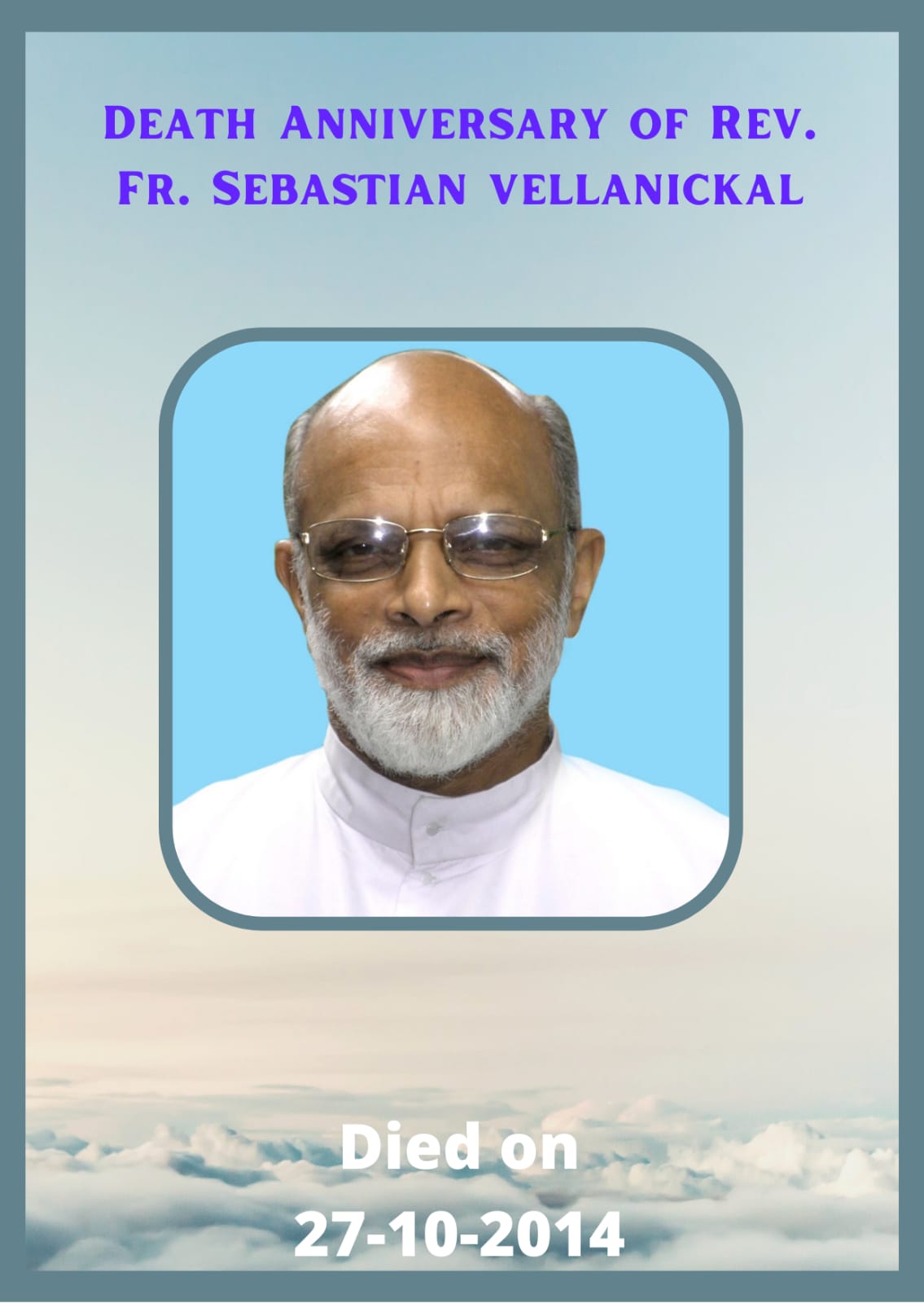 Rev. Fr Sebastian Vellanickal MCBS