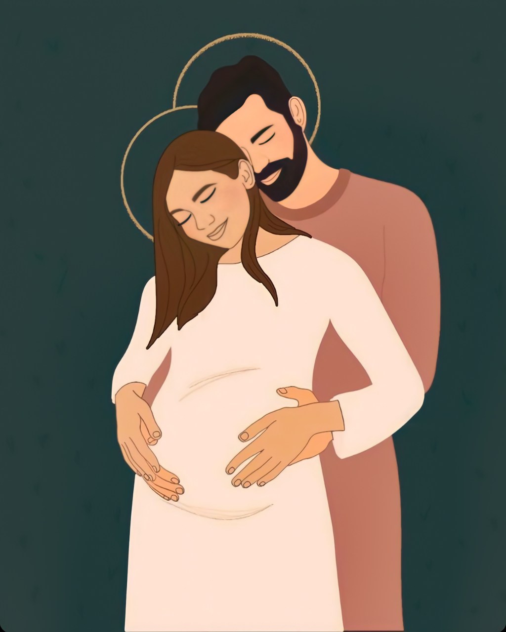 Joseph and Mary, Advent&nbsp;Illustration