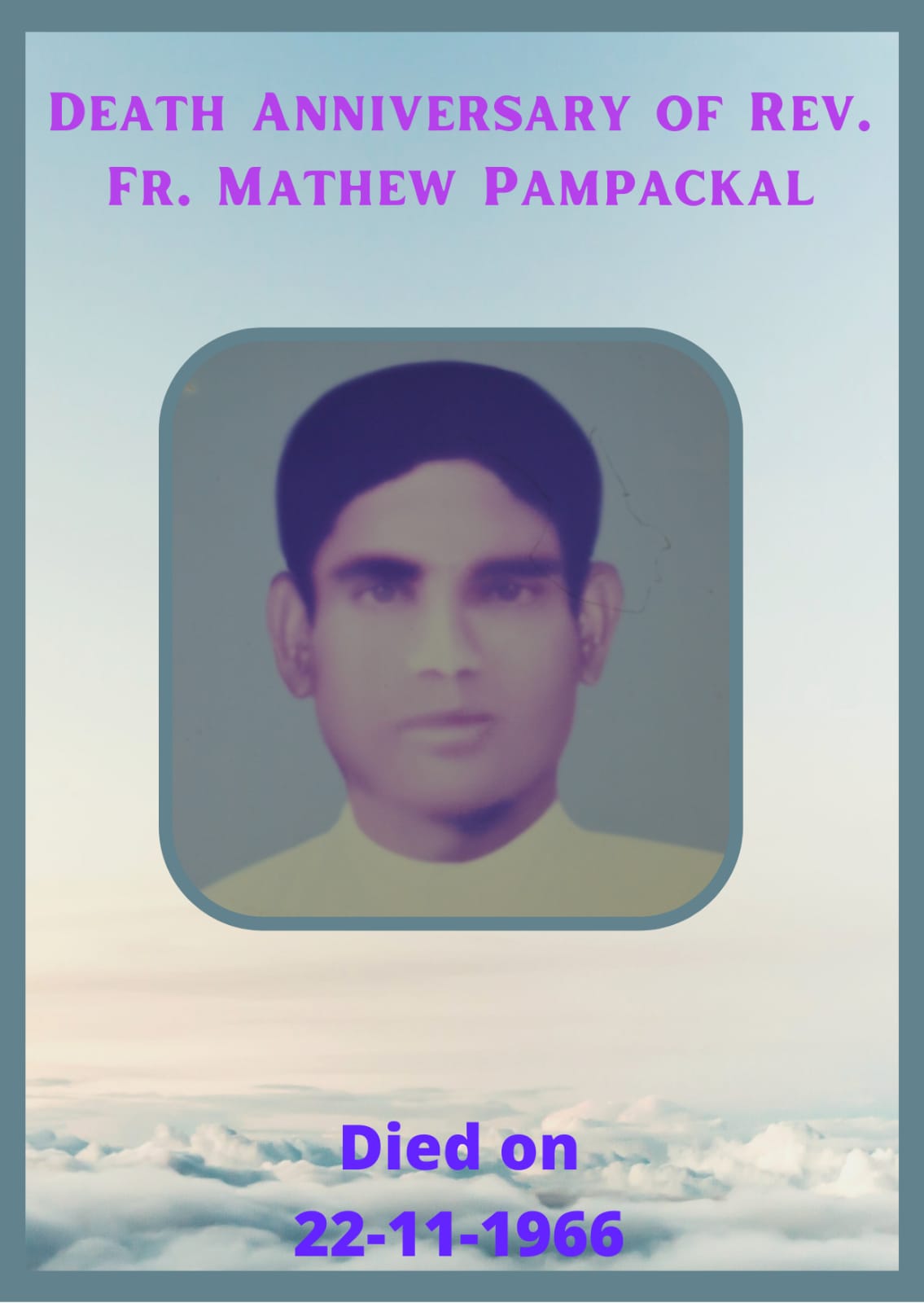 Rev. Fr Mathew Pampackal MCBS