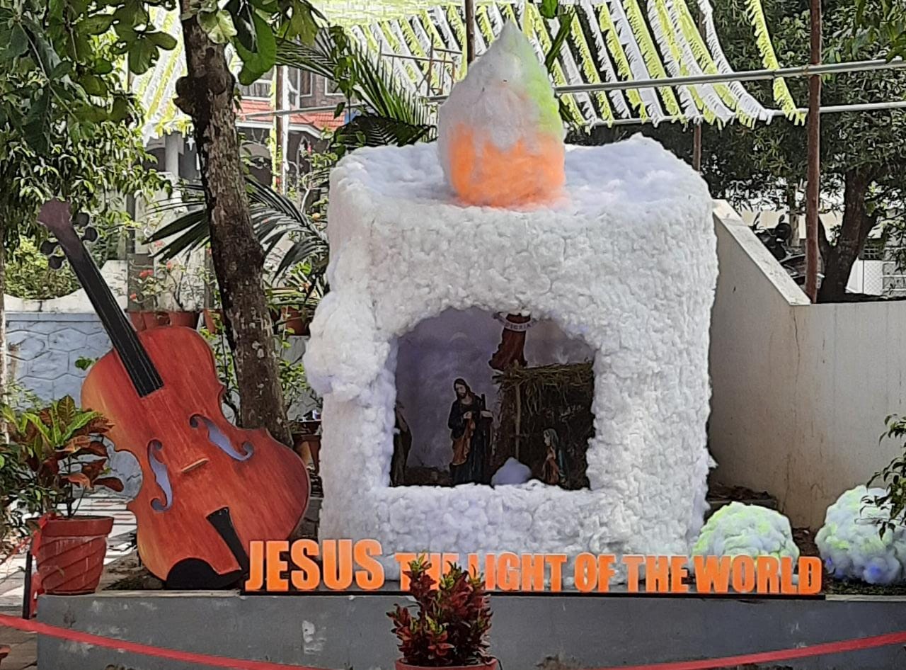 Christmas Crib at MCBS Emmaus Provincial House Kaduvakulam