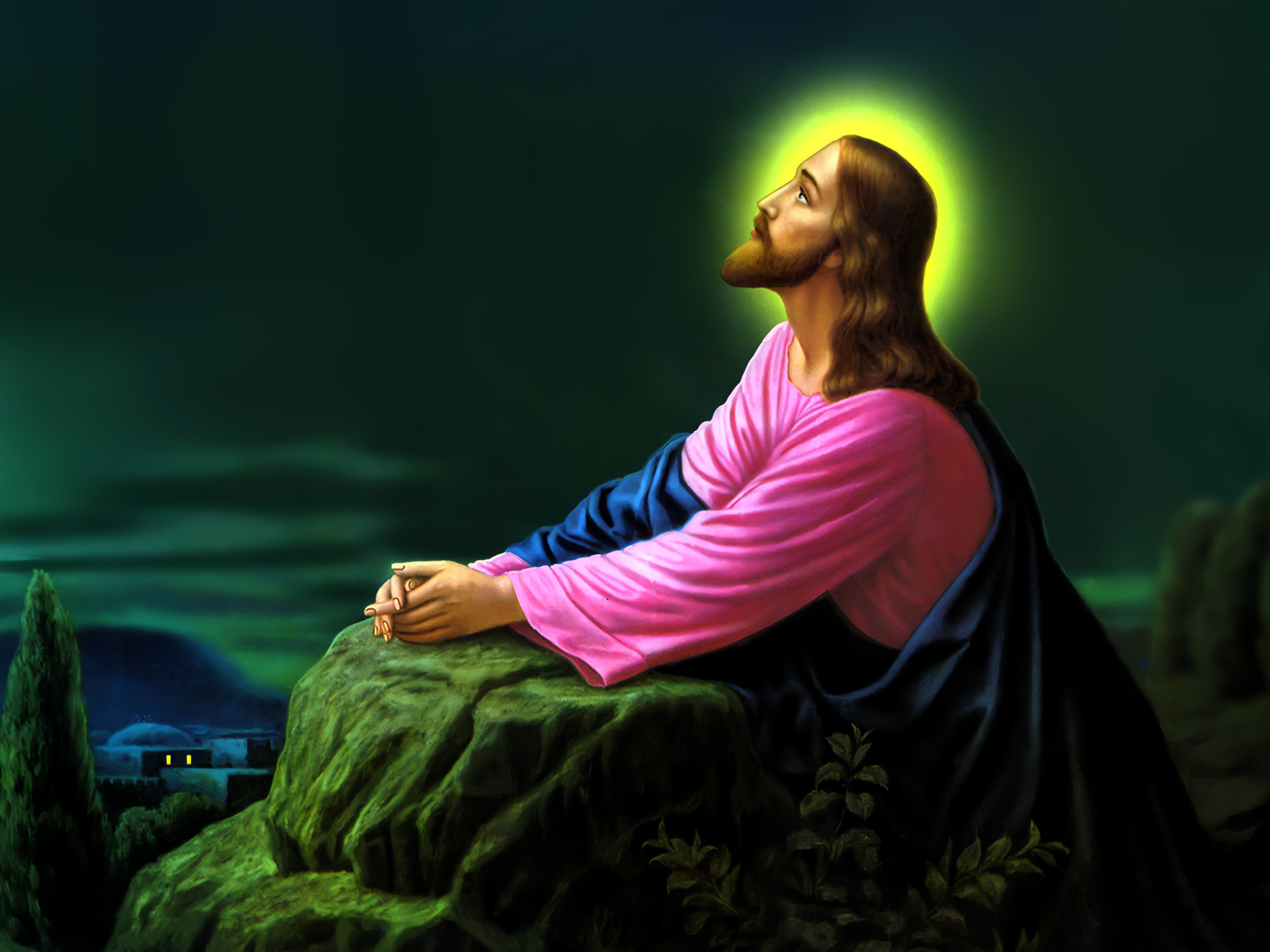Jesus Praying in the Garden of Gethsemane