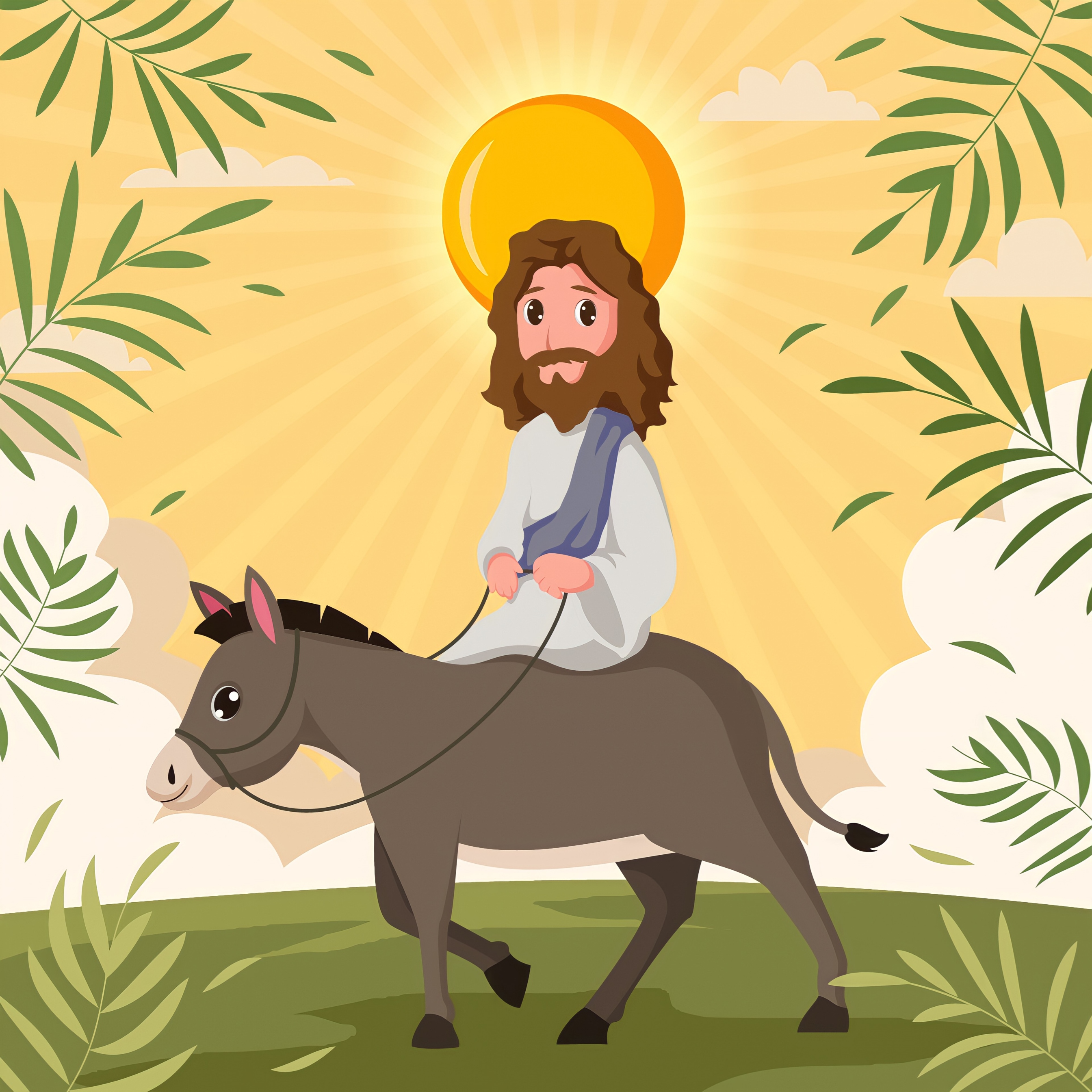 Palm Sunday | Jesus Riding on a Donkey