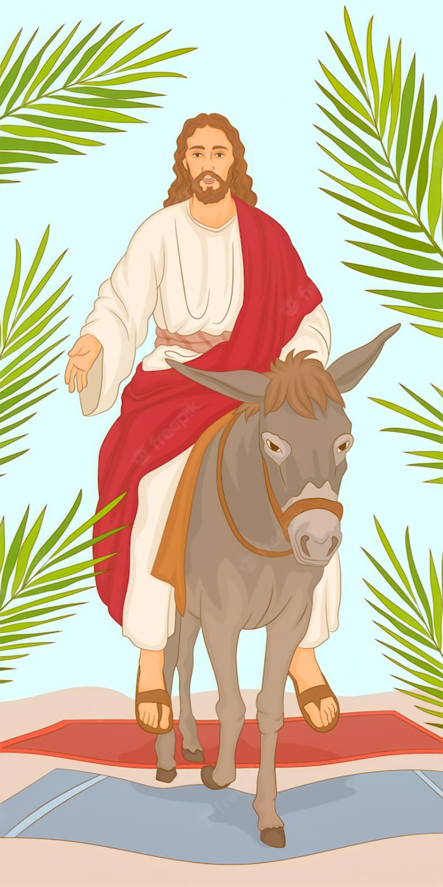 Palm Sunday Illustration HD