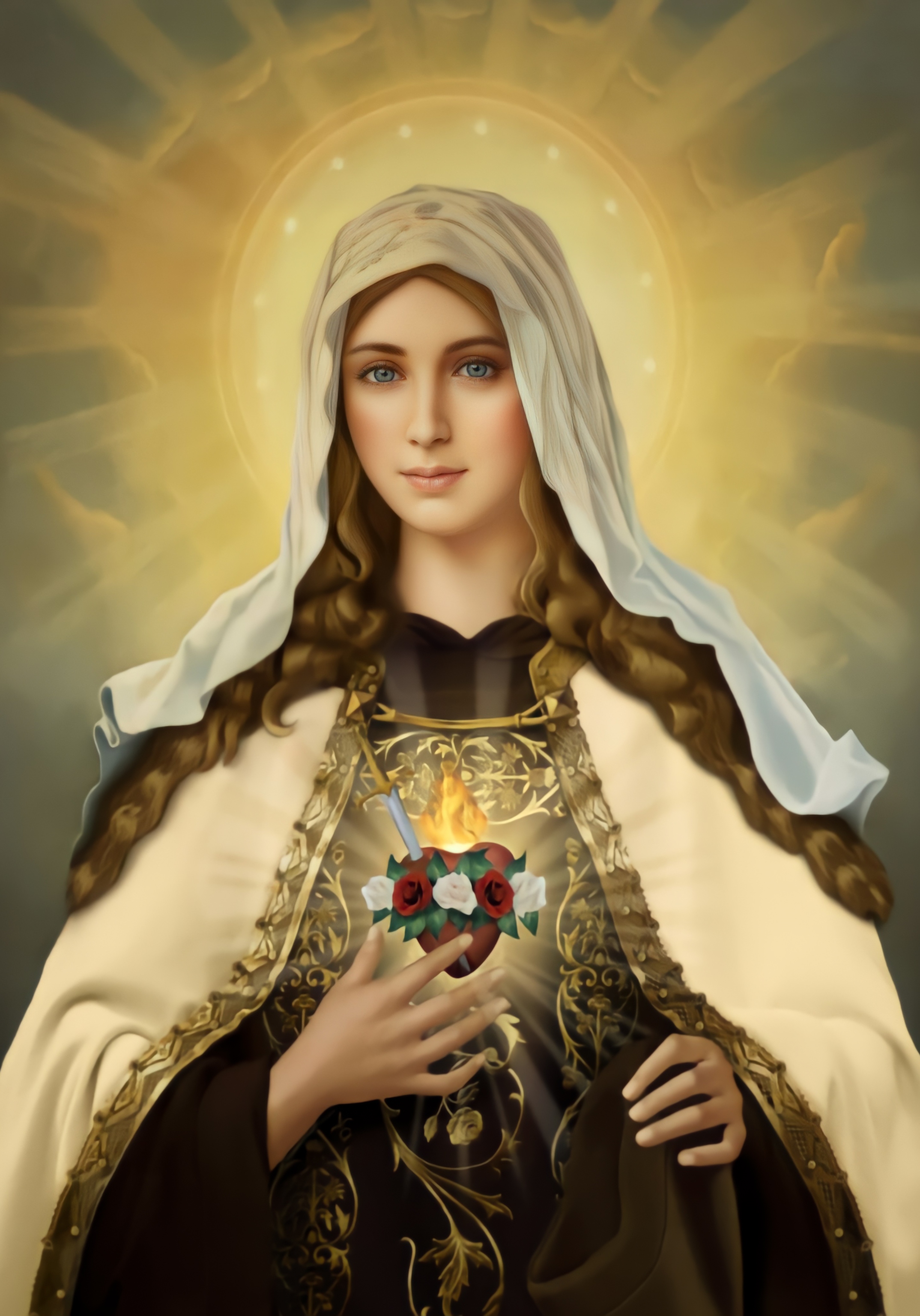 Immaculate Heart in Carmelite Habit