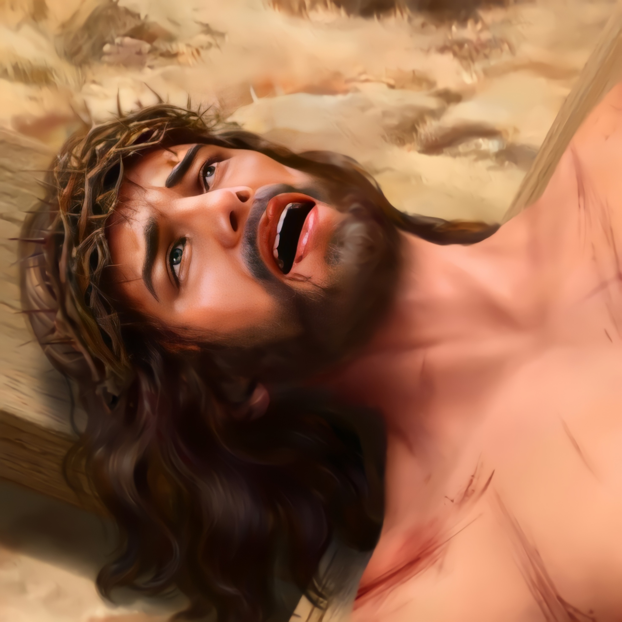 Jesus is being Nailed to the Cross