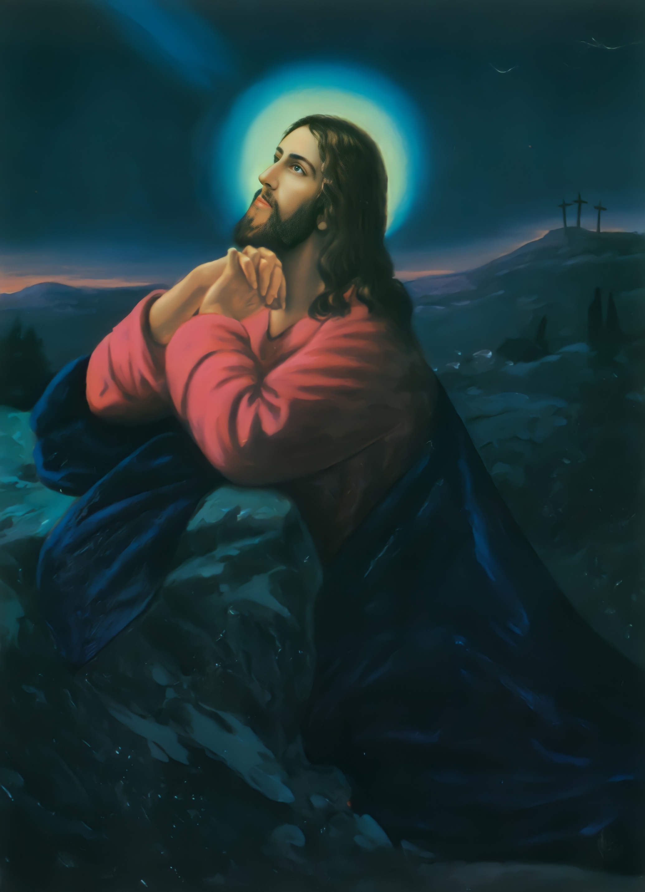 Jesus Praying in the Garden of Gethsemane