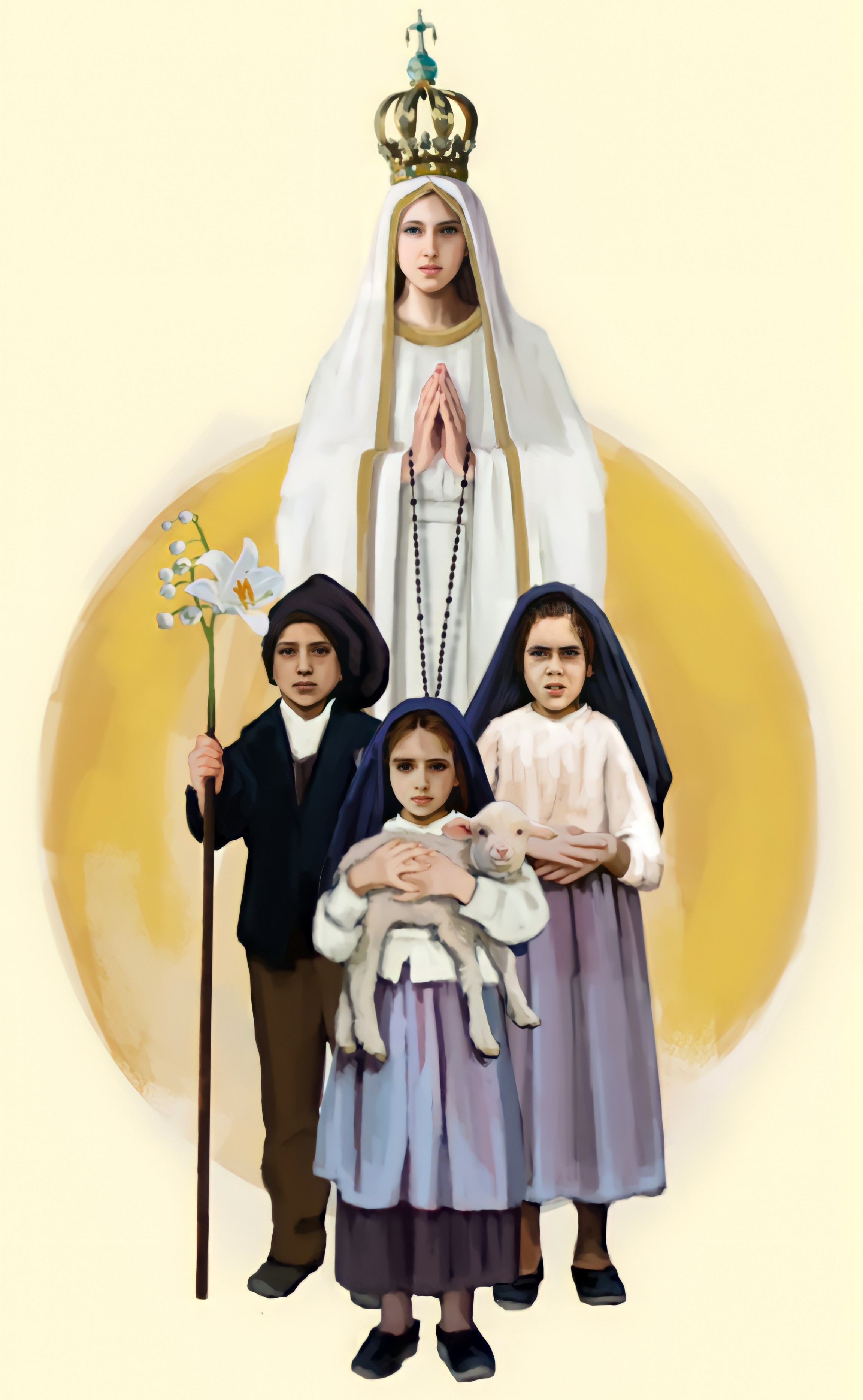 Our Lady of Fatima with Three Children