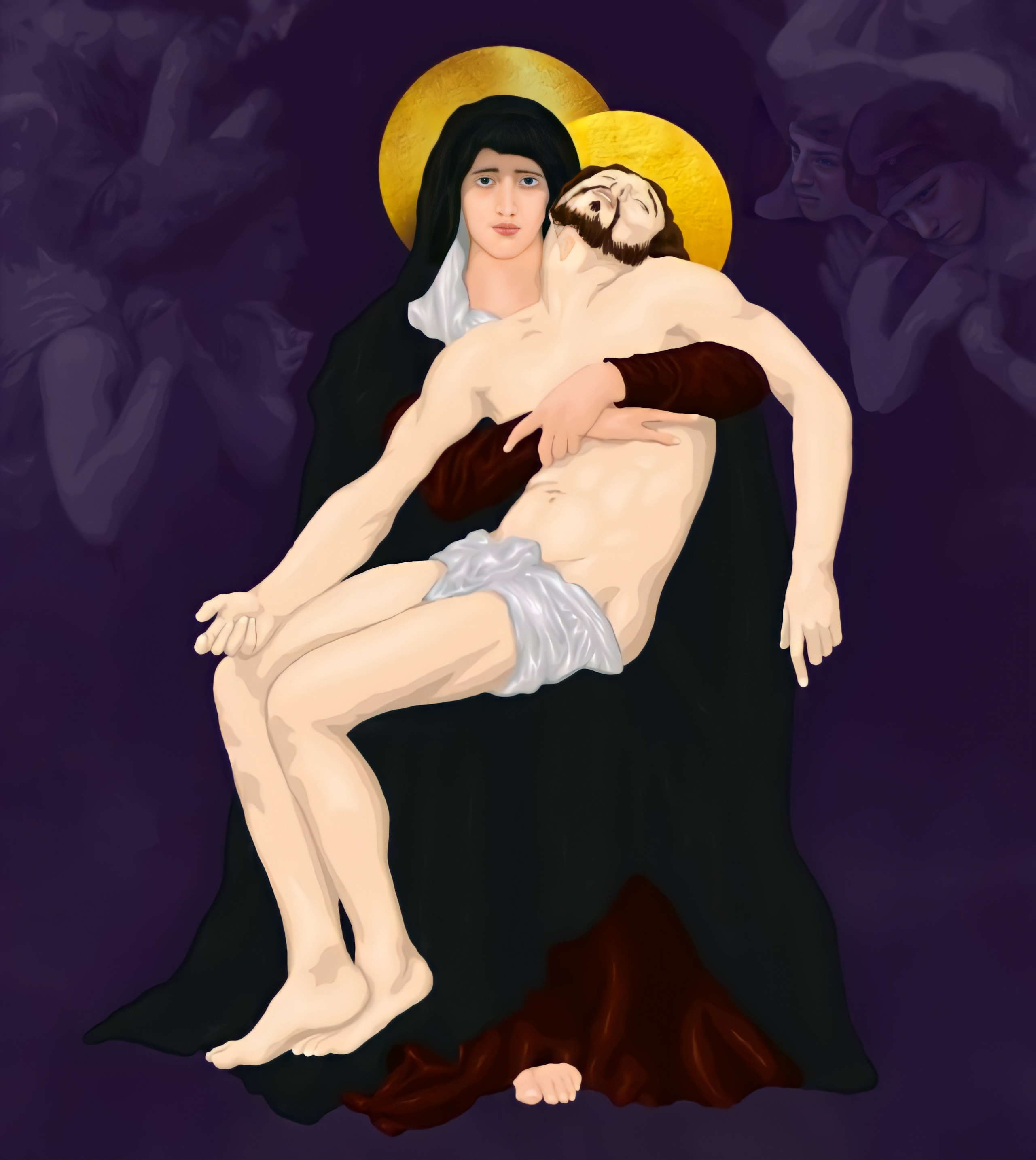 Pieta Illustration Art