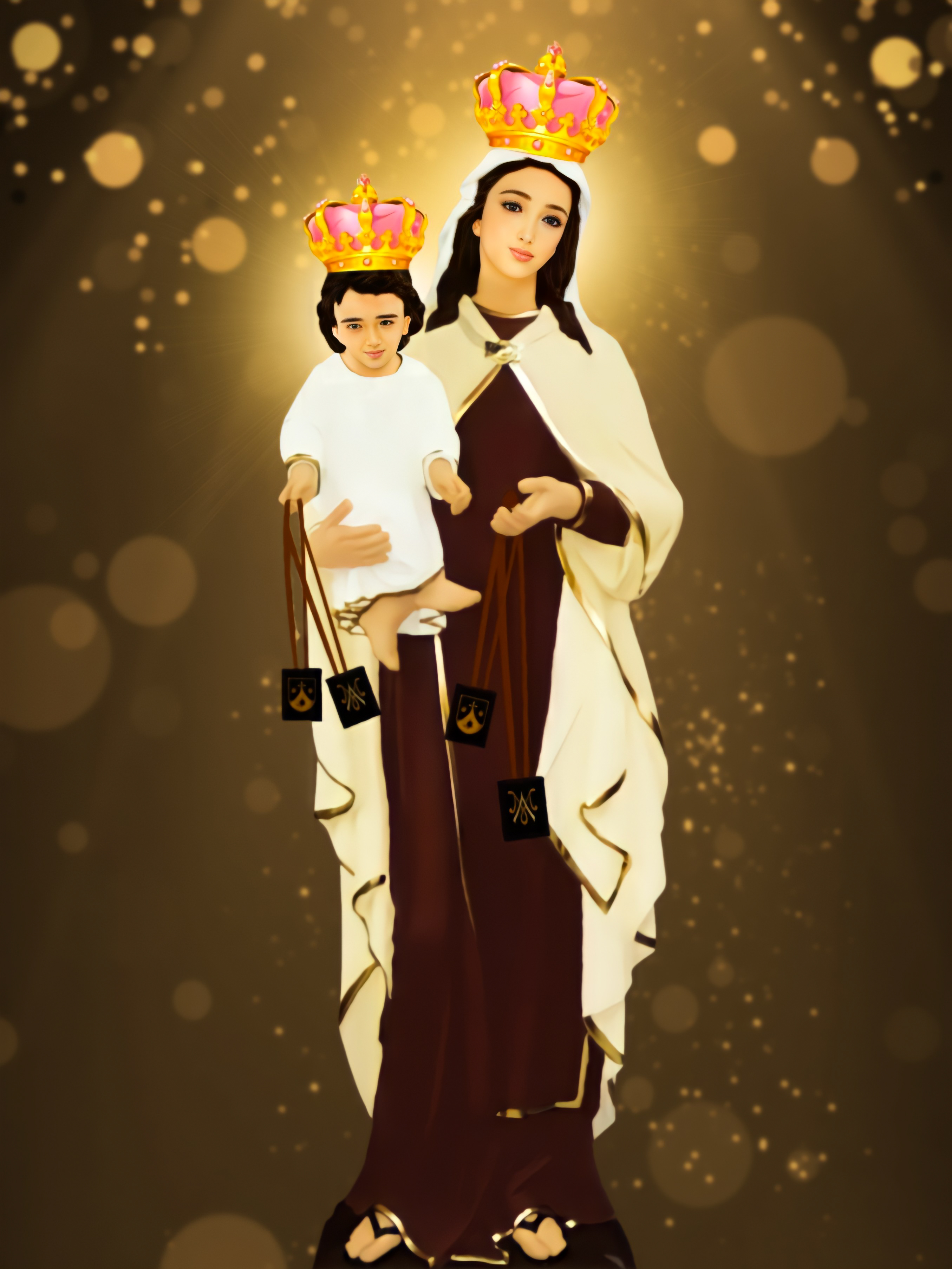Our Lady of Mount Carmel / പരിശുദ്ധ കർമ്മല മാതാവ് | Digital Image