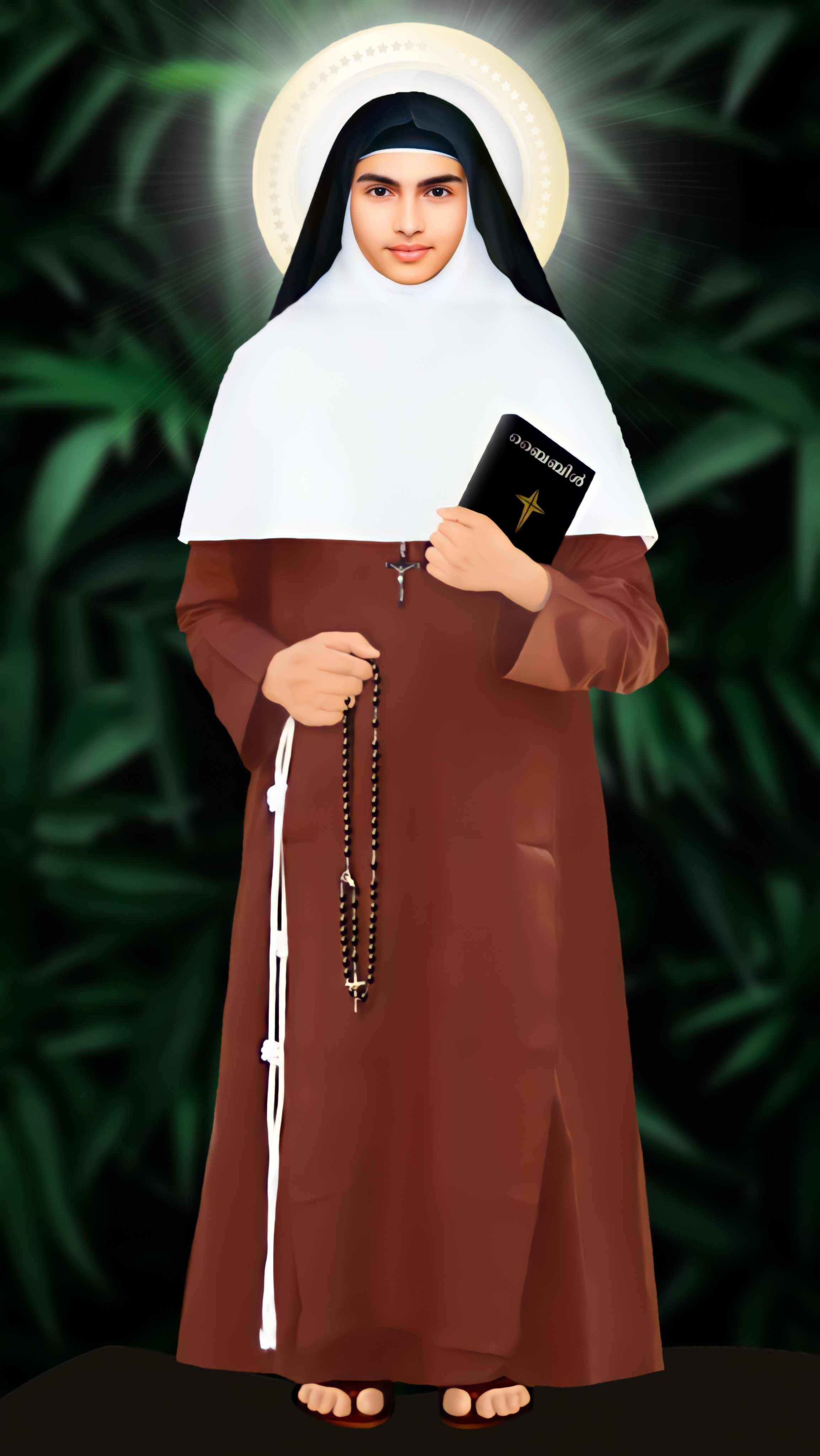 St. Alphonsa Saint Alphonsa St. Alphonsa Alphonasamma Full HD Image വിശുദ്ധ അൽഫോൻസാമ്മയുടെ പൂർണ്ണകായ ചിത്രം