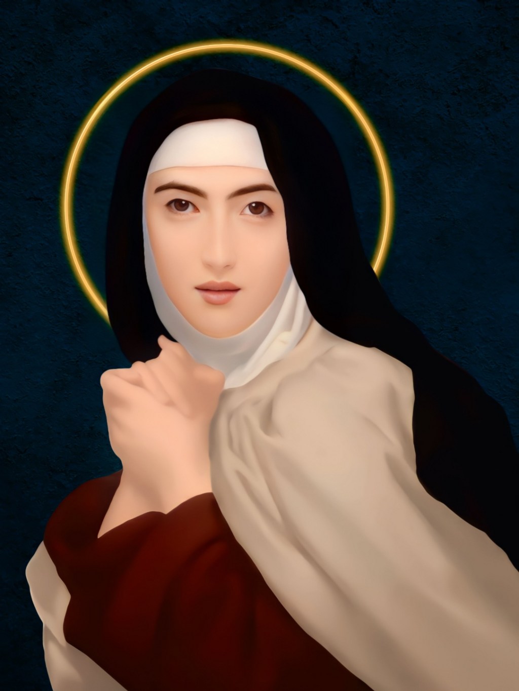 St Teresa of Avila Painting&nbsp;HD