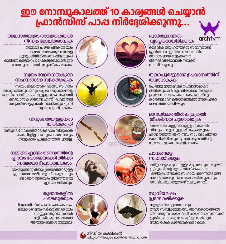 നോമ്പുകാലത്ത് 10 കാര്യങ്ങൾ