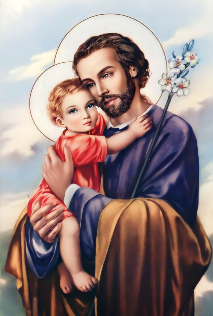 St Joseph HD | വിശുദ്ധ യൗസേപ്പിതാവിന്റെ വണക്കമാസ ചിത്രങ്ങൾ | Picture&nbsp;4