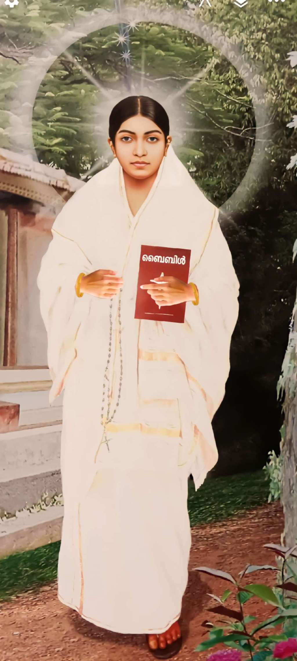 St Alphonsa in Kerala Christian Traditional&nbsp;Dress