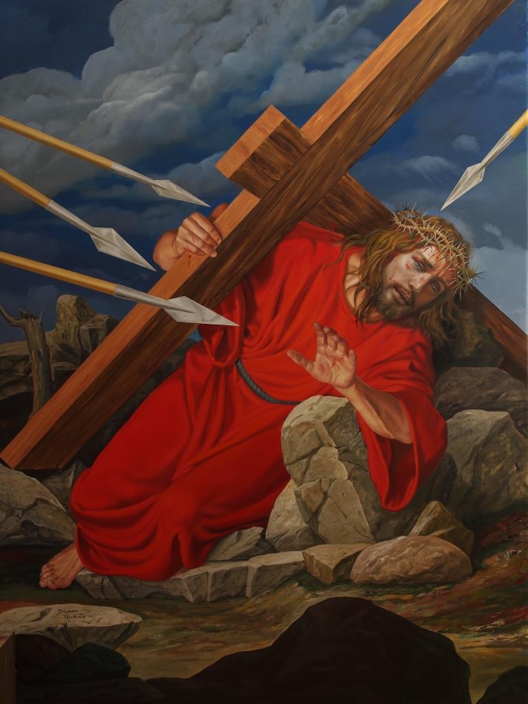 Jesus falls the second&nbsp;time