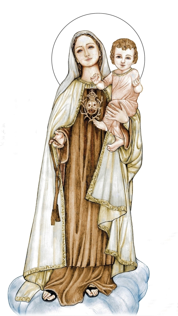 Our Lady of Mount Carmel, Digital Drawing