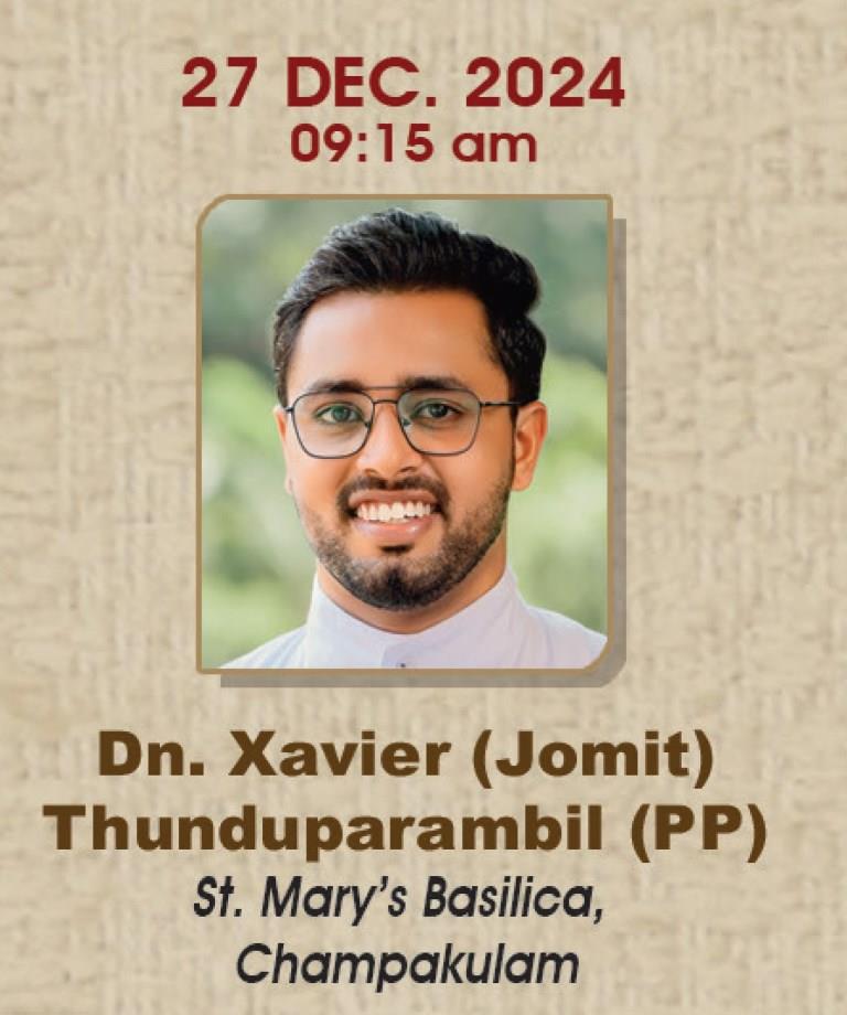 Dn Jomit Thunduparambil MCBS | Priestly Ordination | 27 December&nbsp;2024