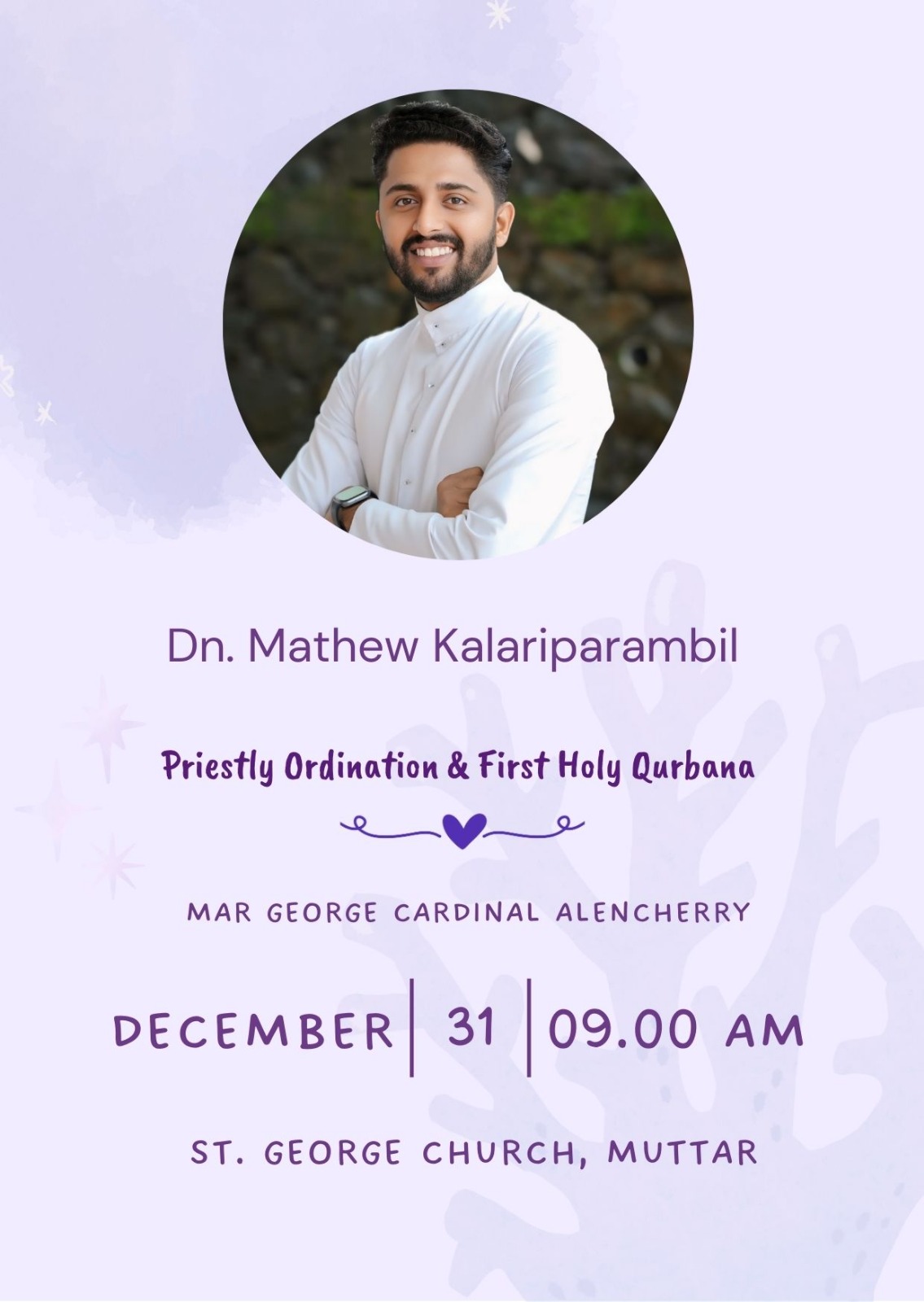 Priestly Ordination & First Holy Qurbana of Dn. Aby Kalariparambil MCBS