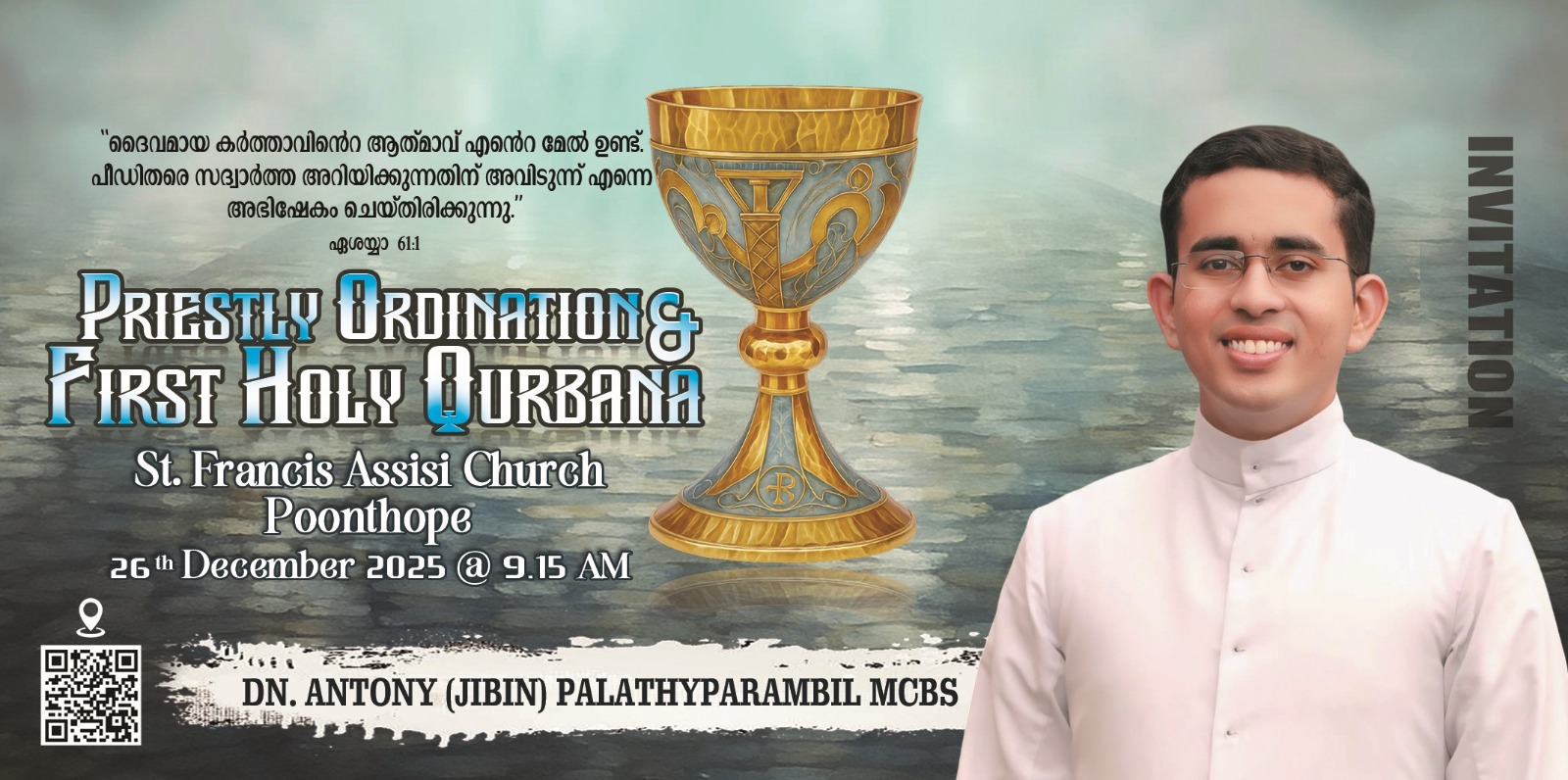 Priestly Ordination and First Holy Qurbana | Dn Jibin Palathyparambil MCBS | Live