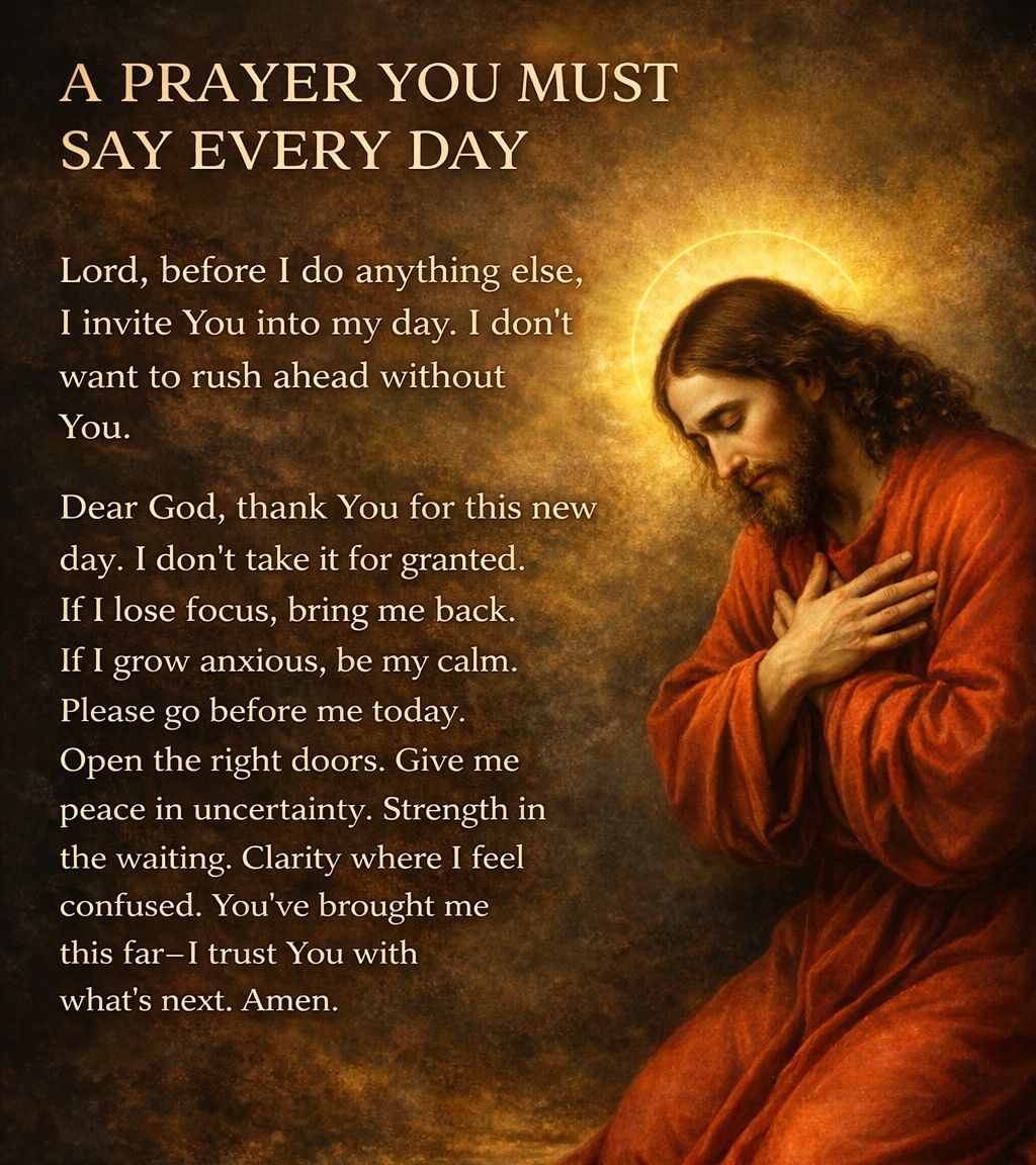 A Prayer You Must Say Every Day