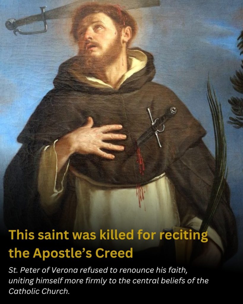 This saint was killed for reciting the Apostle’s Creed