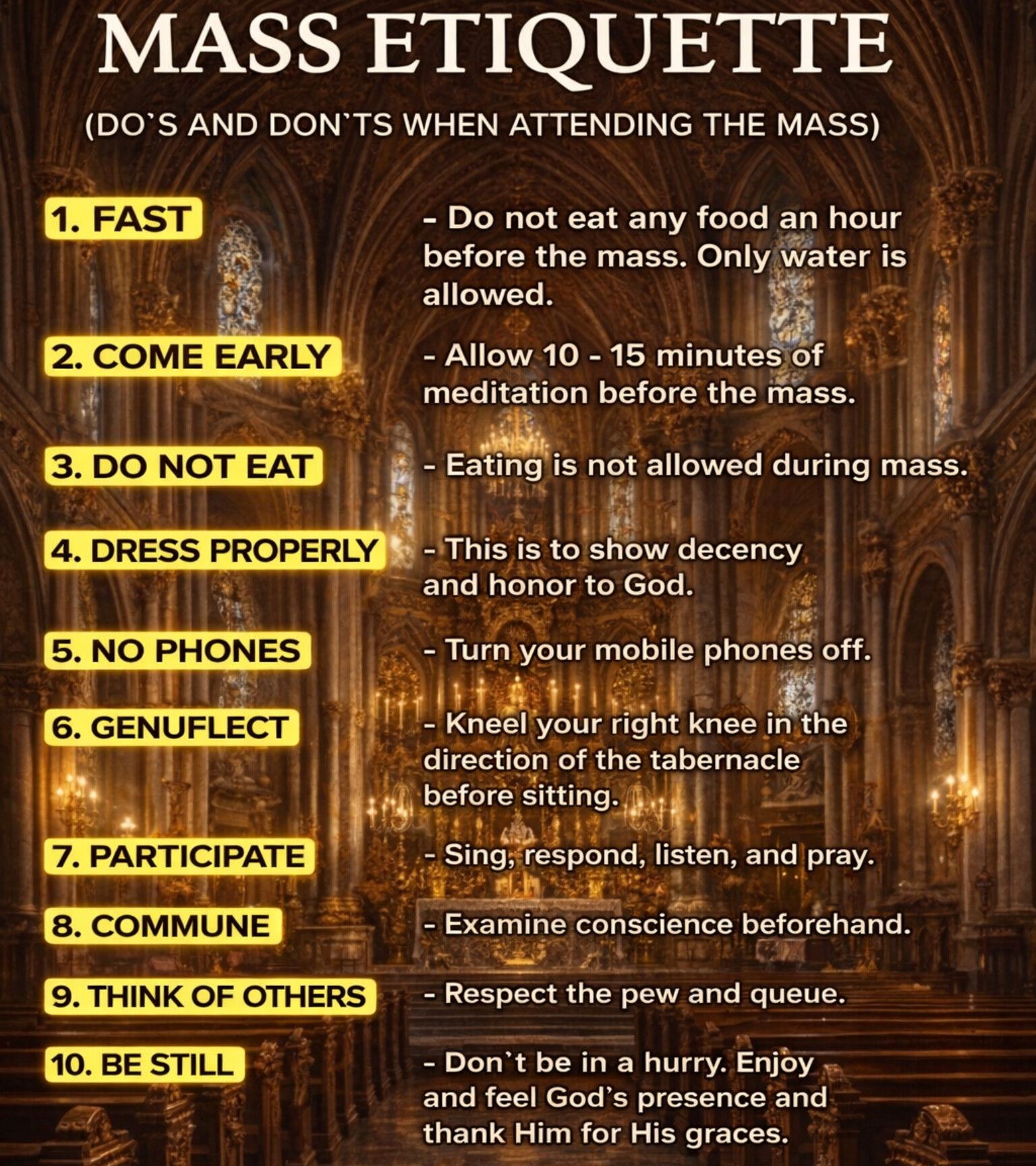 Mass Etiquette