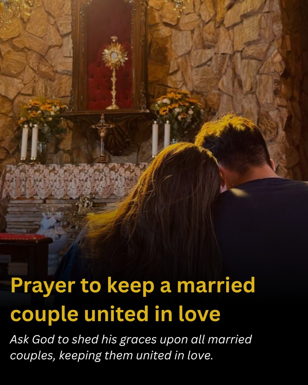 Prayer to keep a married couple united in love