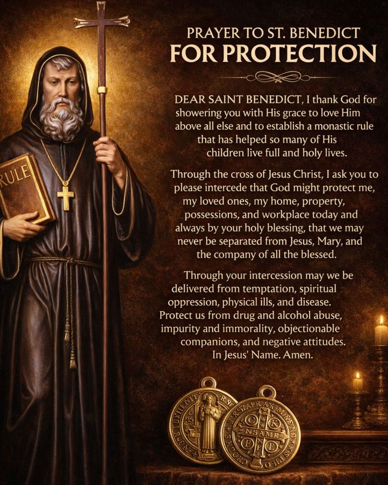 PRAYER TO ST. BENEDICT FOR PROTECTION