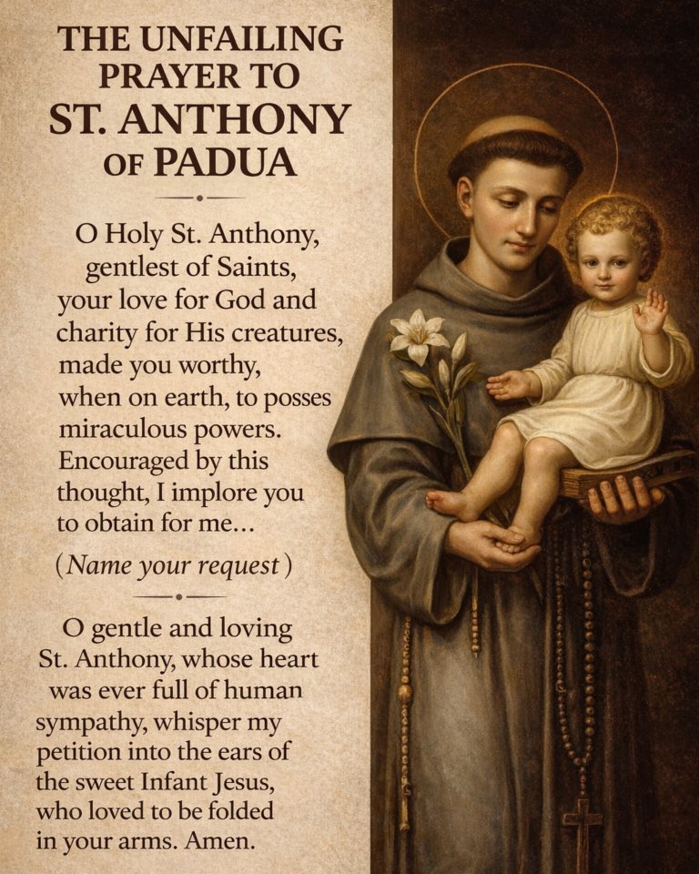 The Unfailing Prayer to St. Anthony of Padua