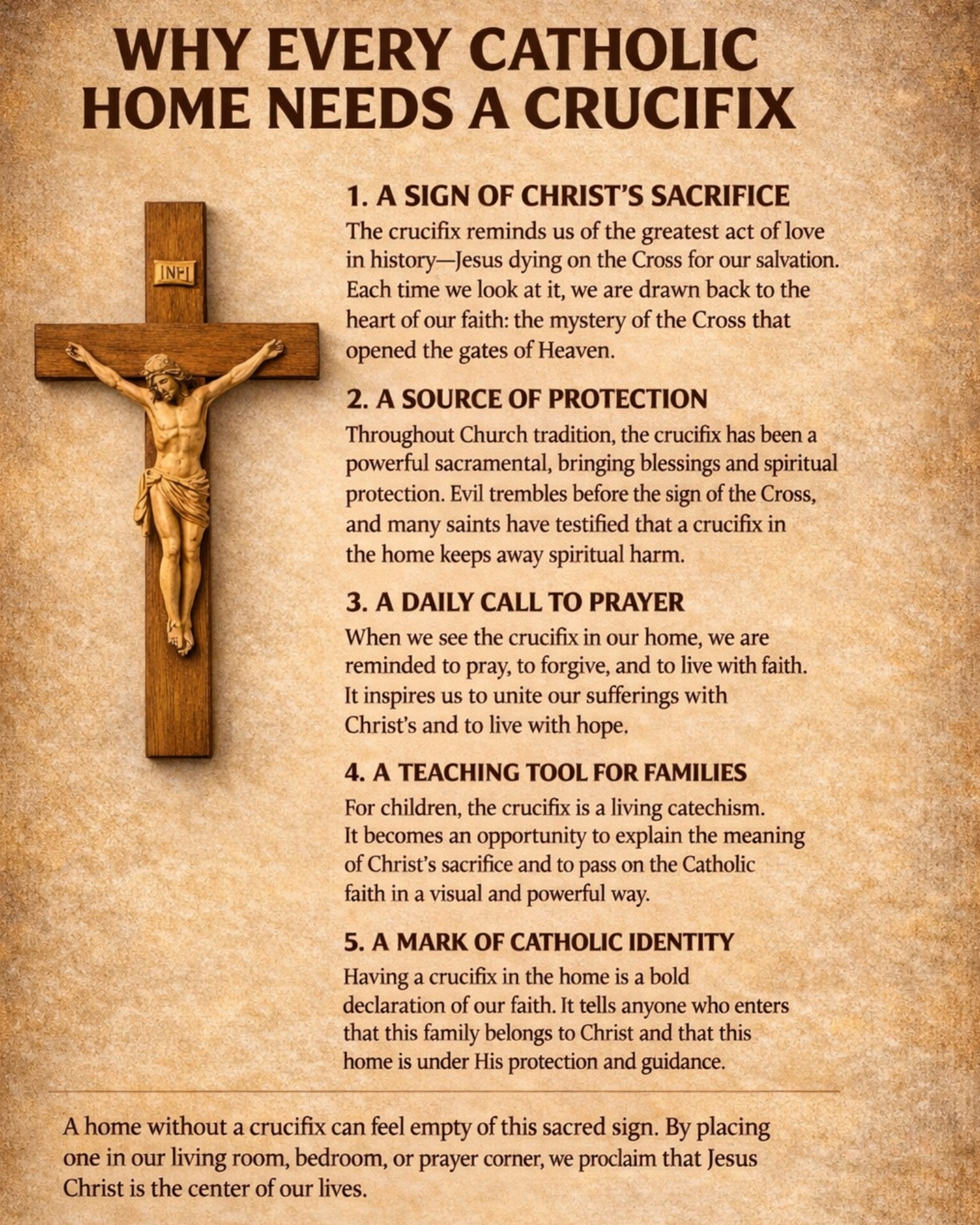 Why Every Catholic Home Needs a Crucifix?